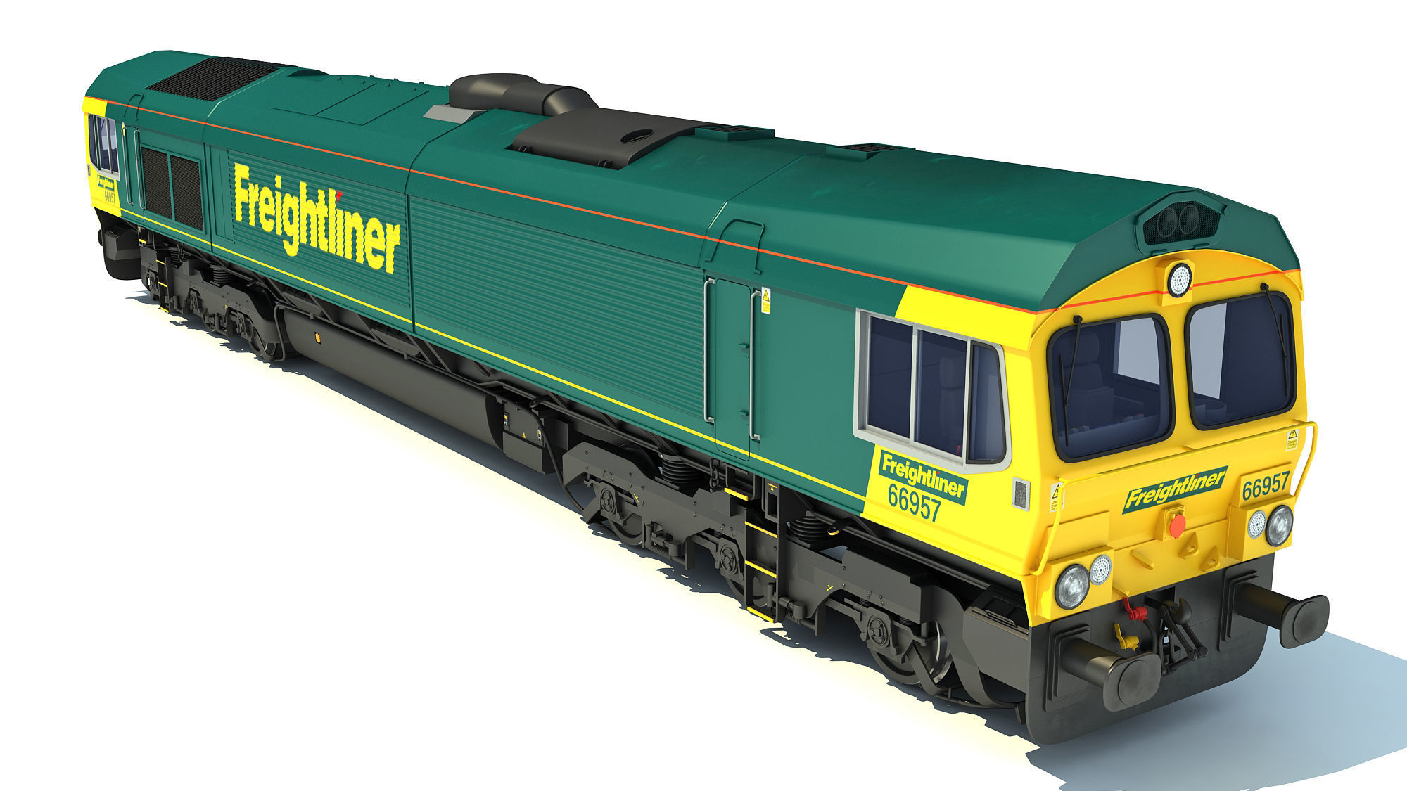 British Rail Class 66 3D model_3