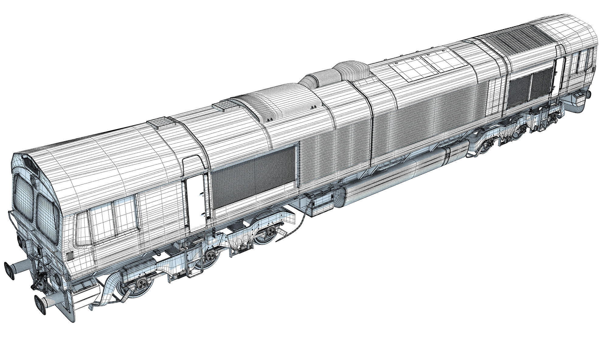 British Rail Class 66 3D model_19