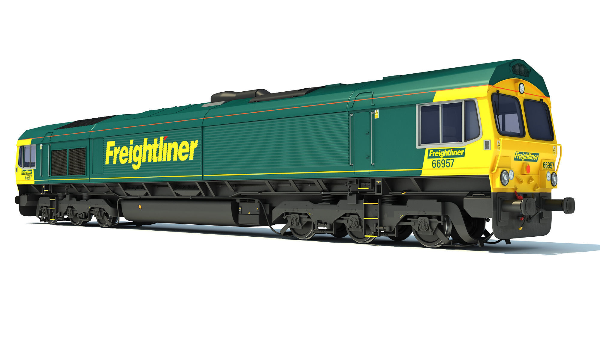 British Rail Class 66 3D model_2