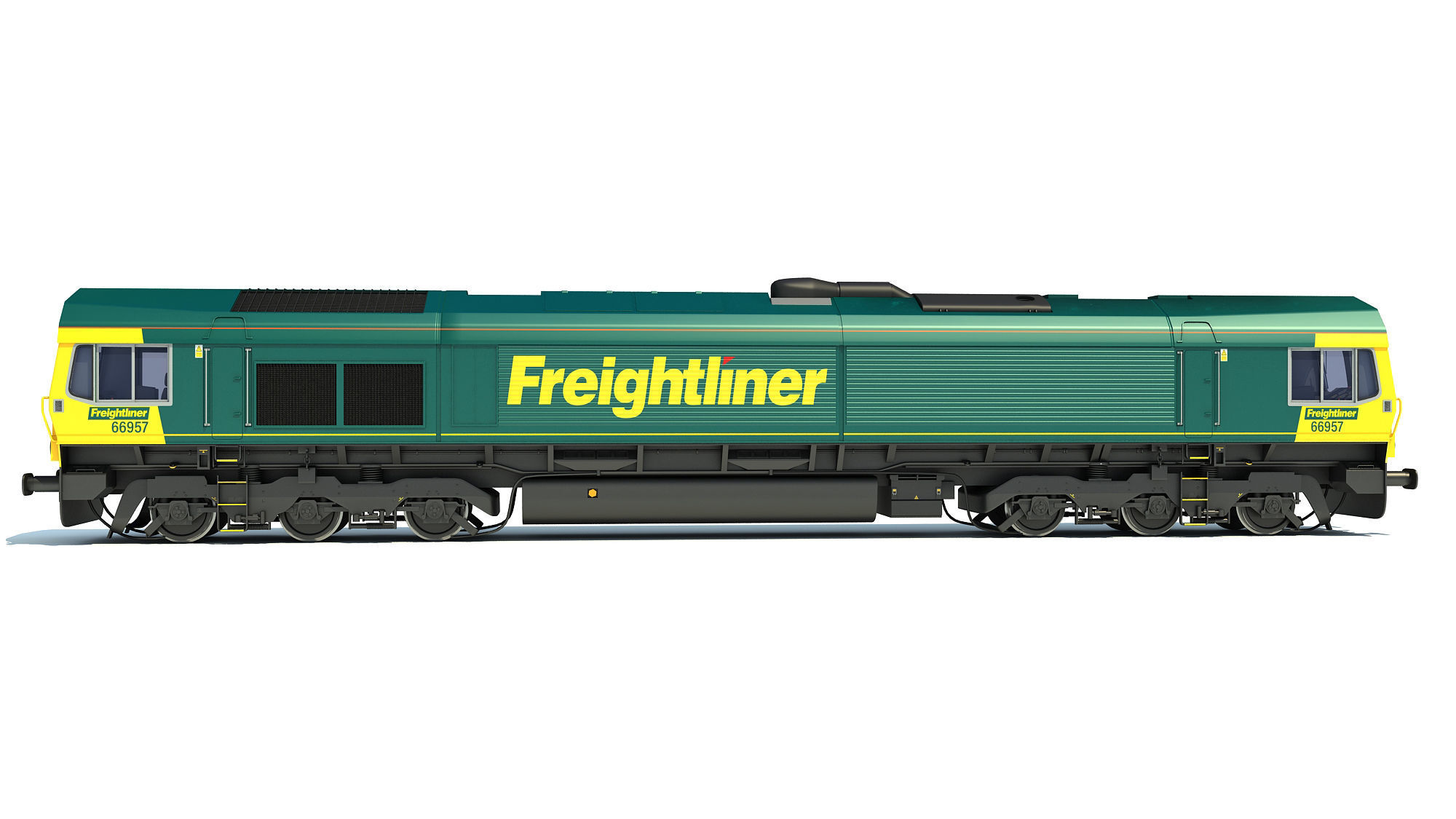 British Rail Class 66 3D model_1