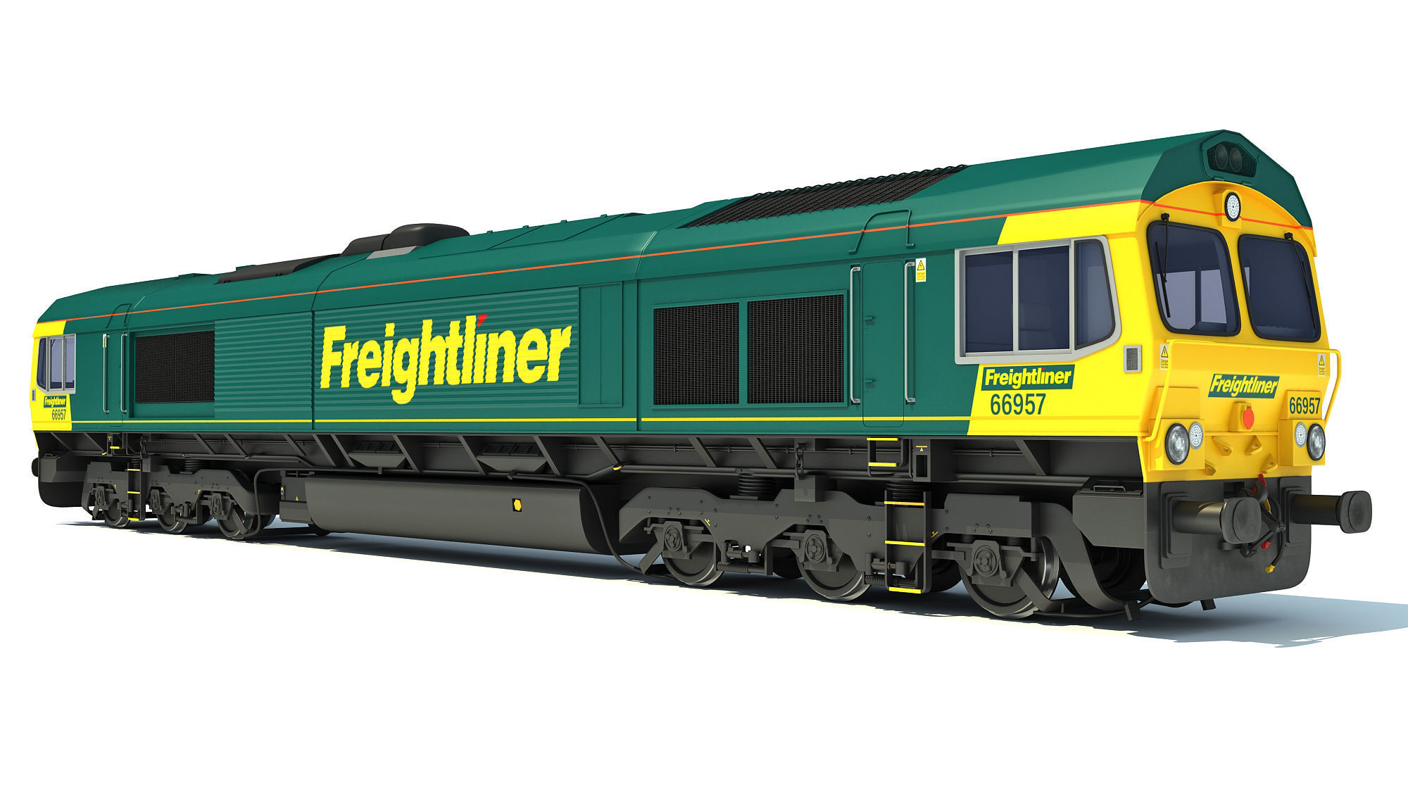 British Rail Class 66 3D model_6