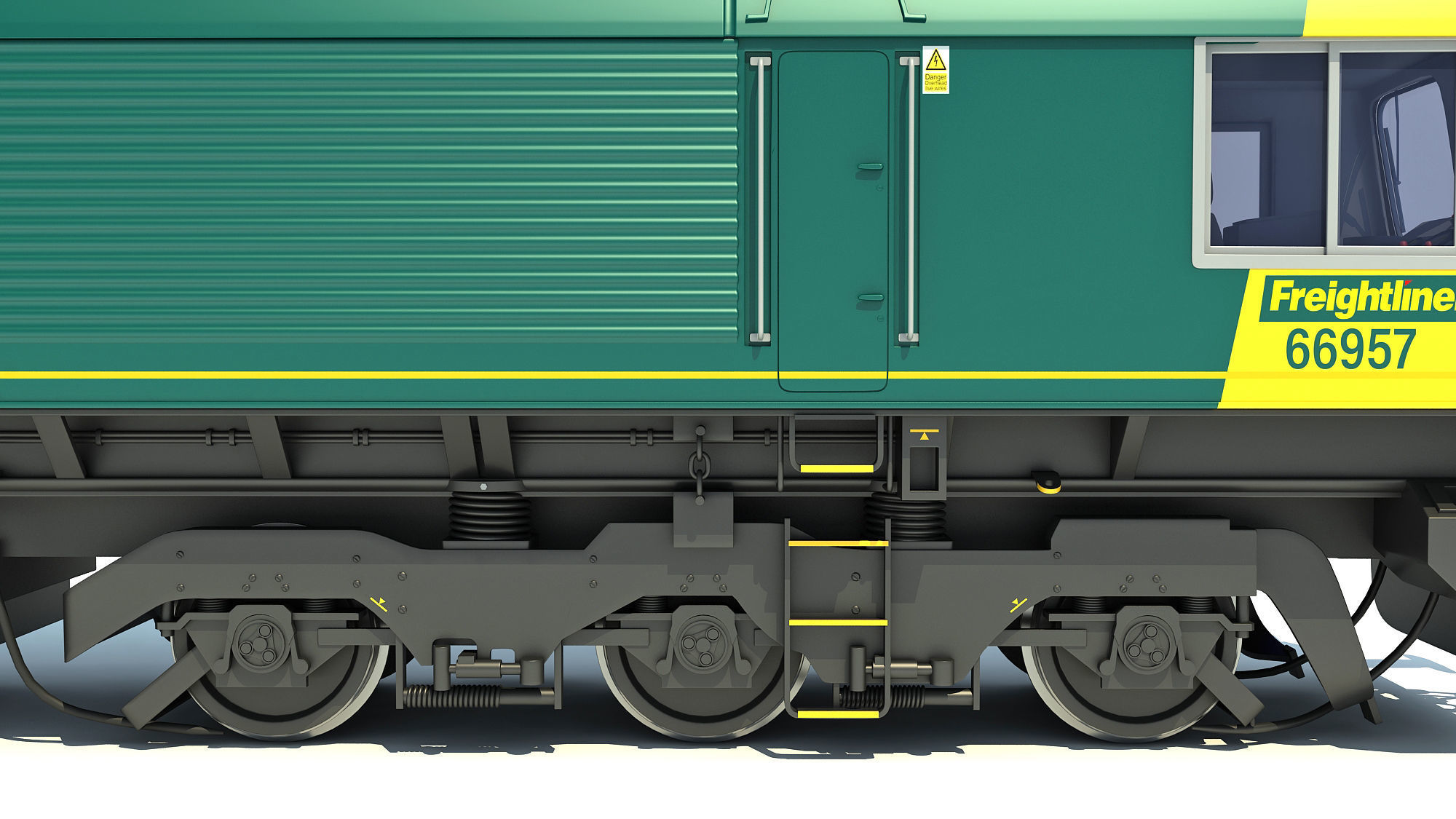British Rail Class 66 3D model_11
