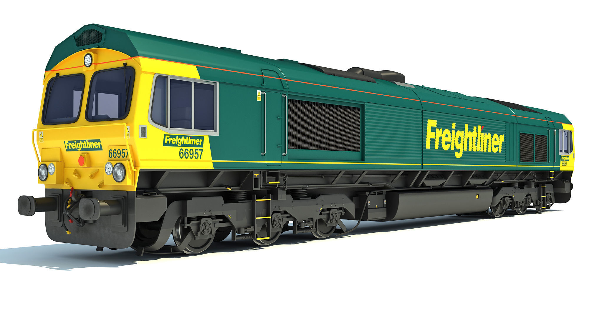 British Rail Class 66 3D model_4