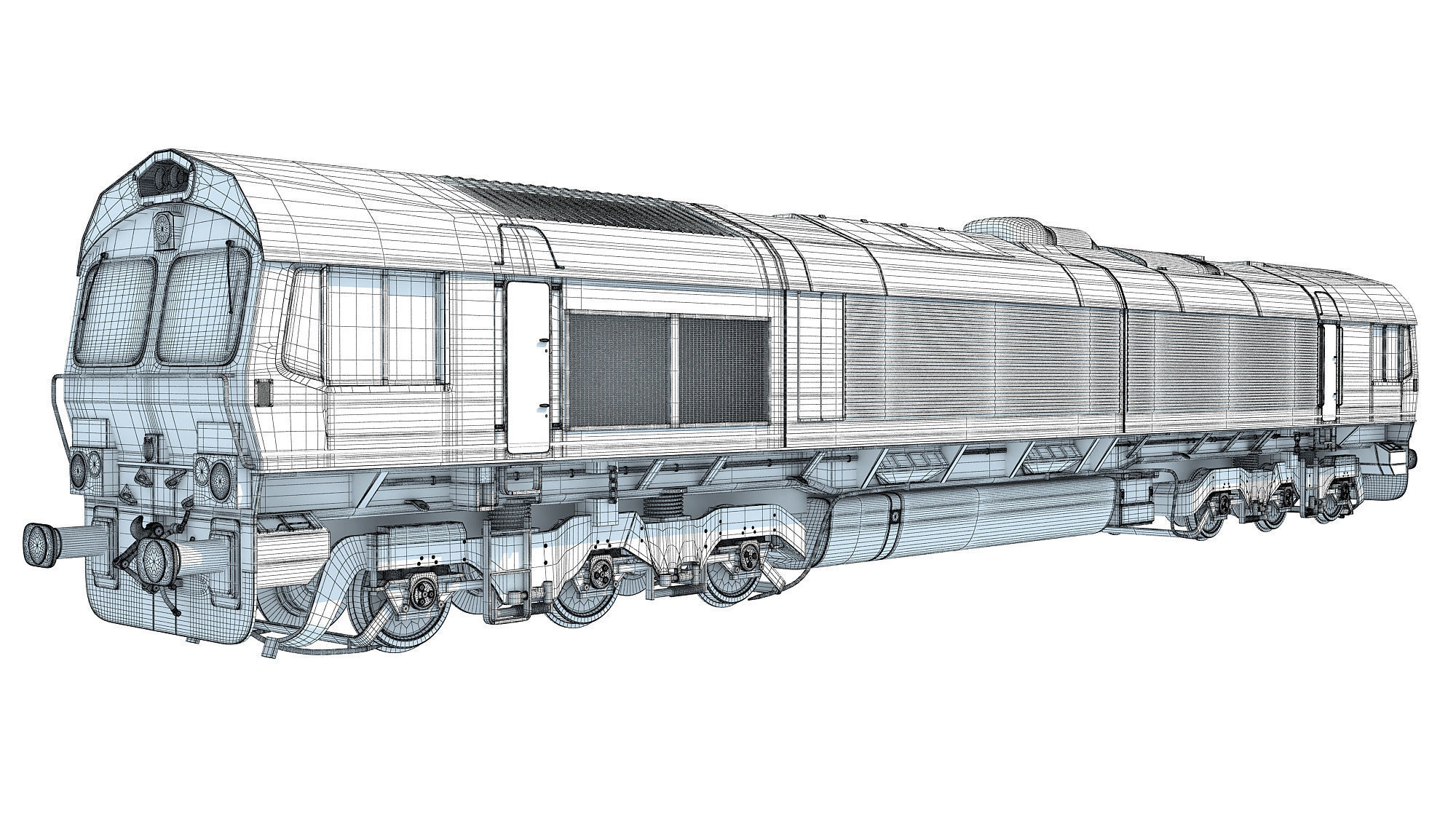 British Rail Class 66 3D model_17