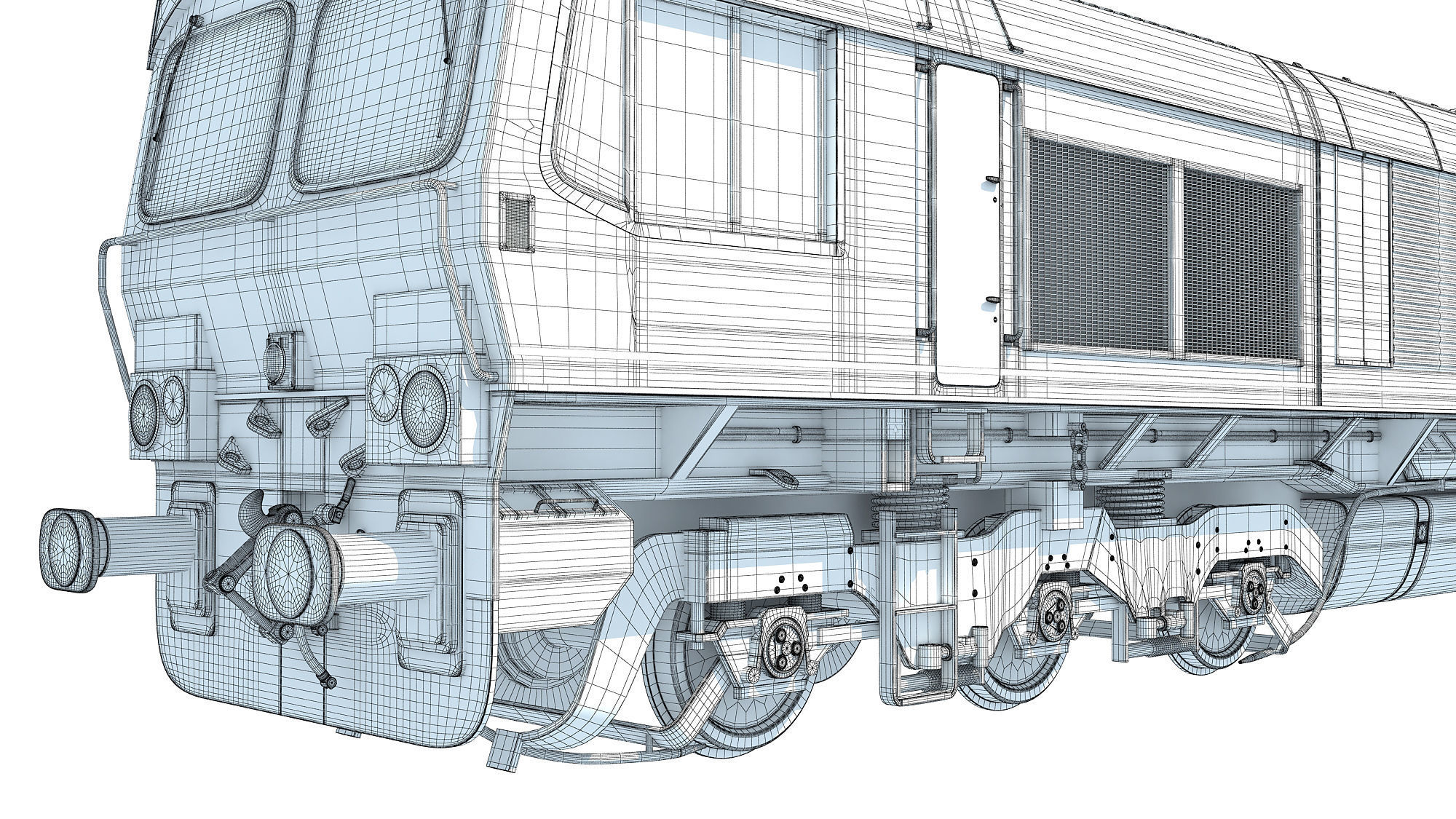 British Rail Class 66 3D model_20