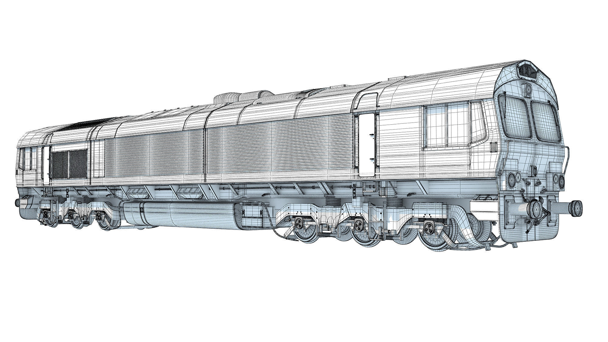 British Rail Class 66 3D model_16