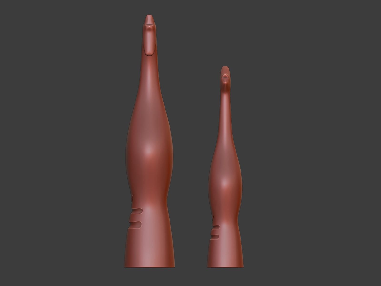 Figurine of a giraffe Mother and son 3D print model_5