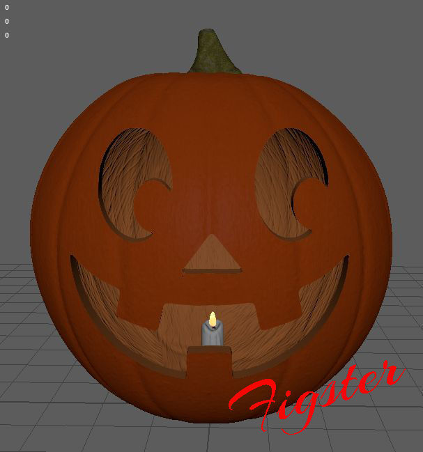 Pumpkin v03 2020 3D model_6