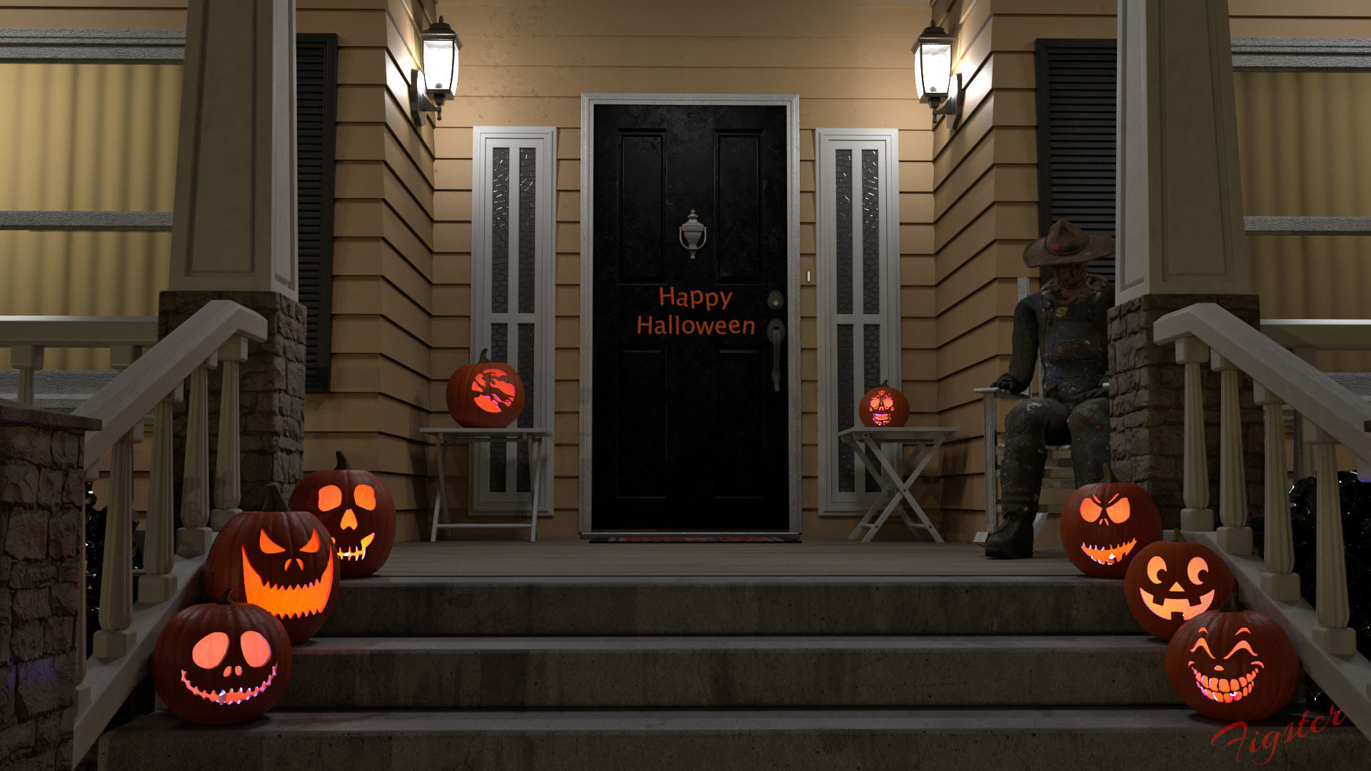 Pumpkin v03 2020 3D model_12