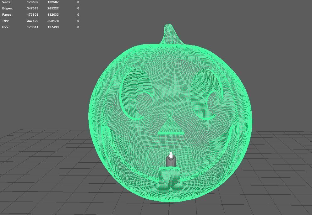 Pumpkin v03 2020 3D model_7