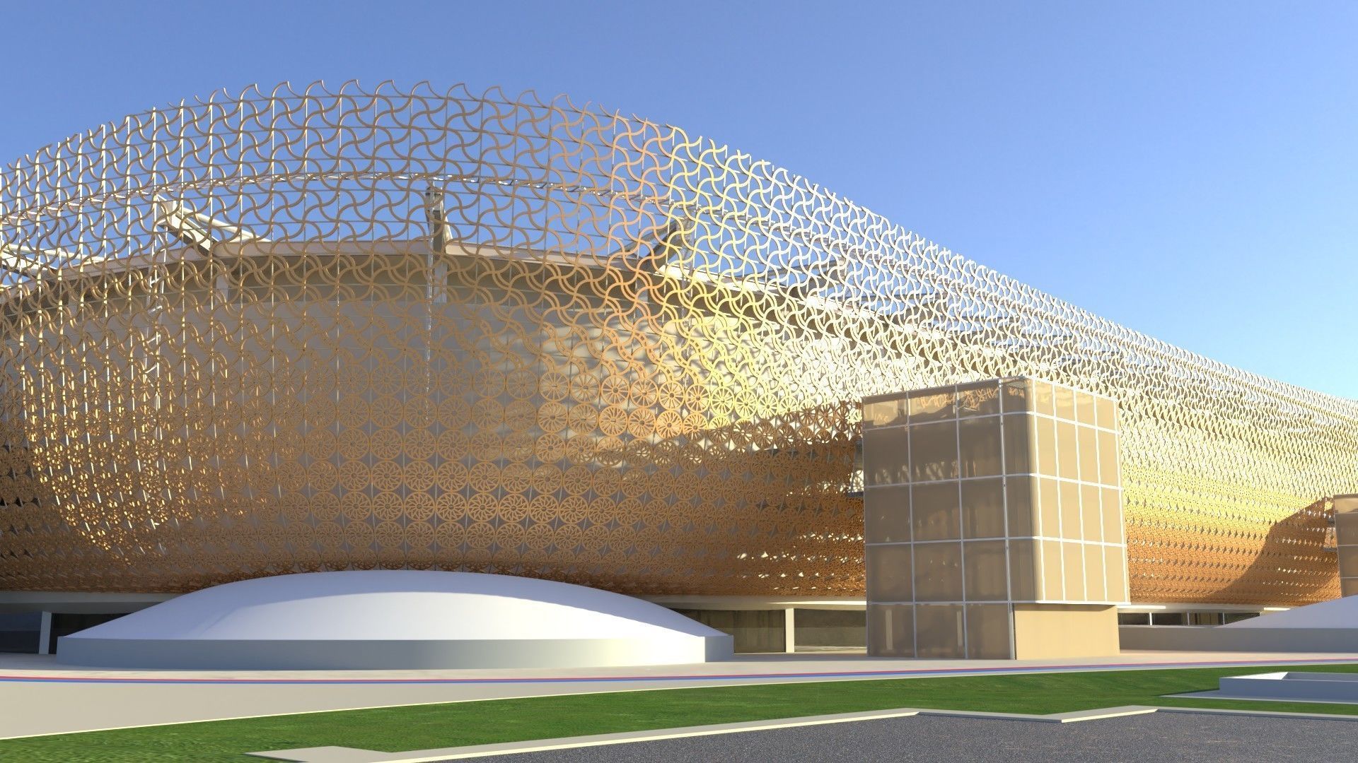 Fifa world cup 2022 qatar stadiums 3D Model Collection_62