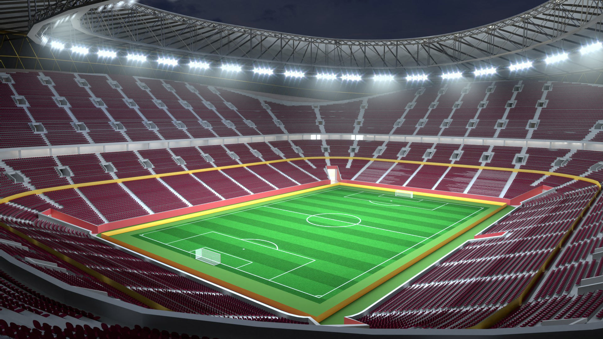 Fifa world cup 2022 qatar stadiums 3D Model Collection_57