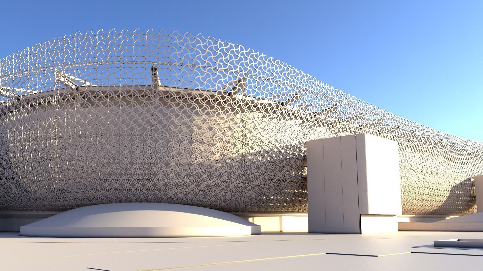 Fifa world cup 2022 qatar stadiums 3D Model Collection_74