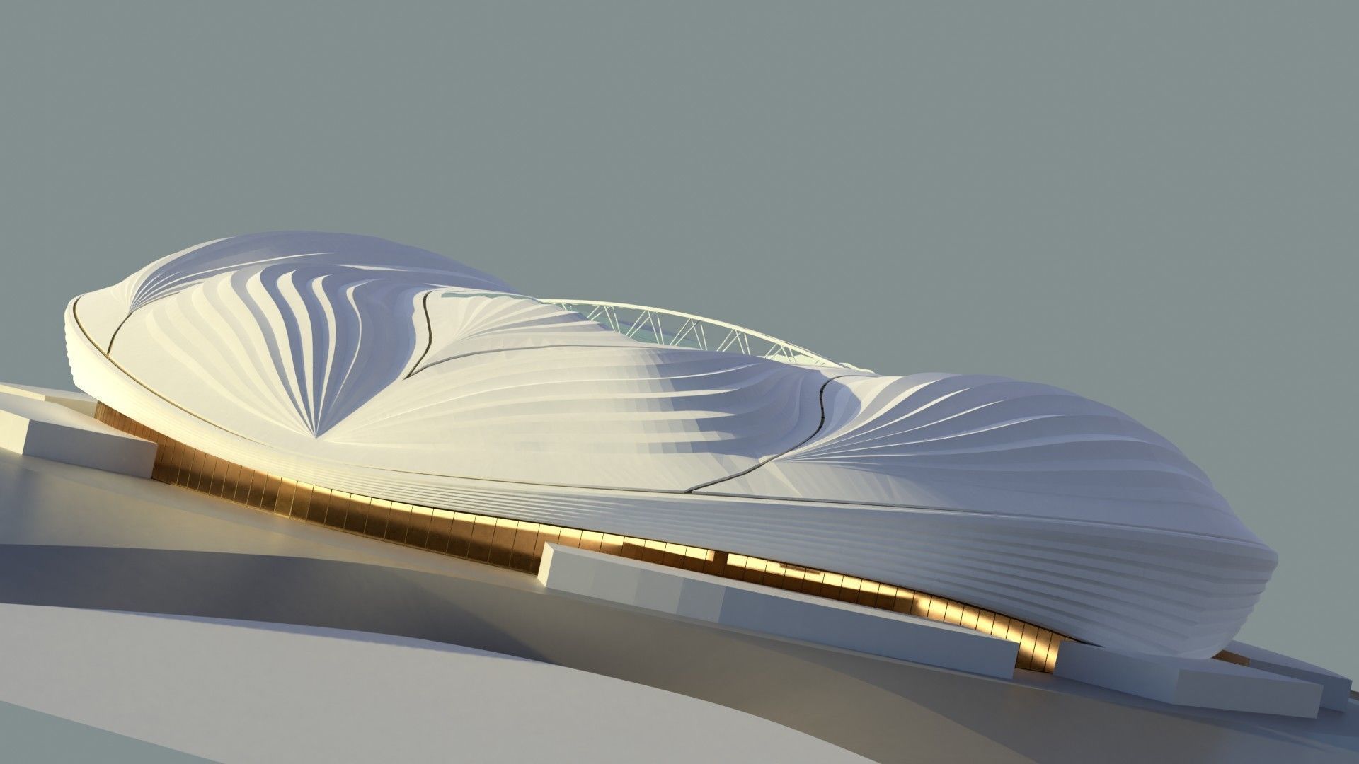 Fifa world cup 2022 qatar stadiums 3D Model Collection_46