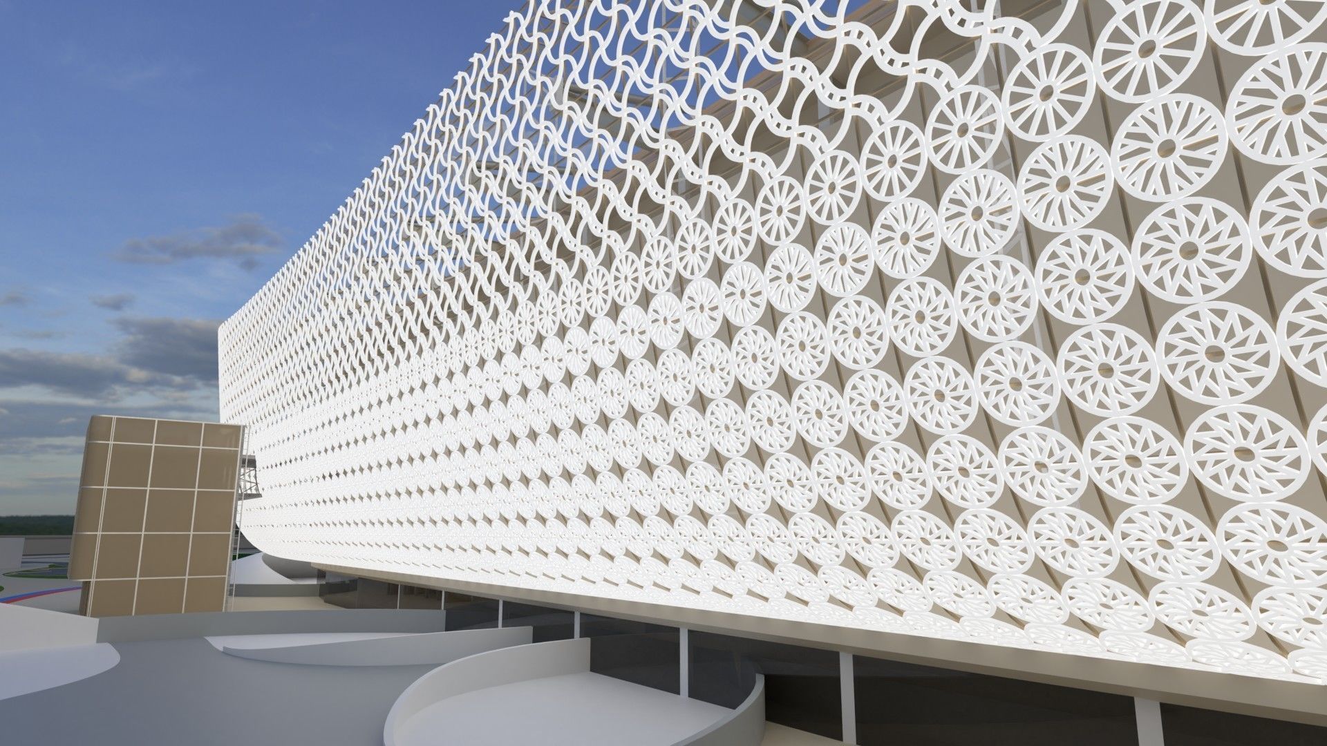 Fifa world cup 2022 qatar stadiums 3D Model Collection_68