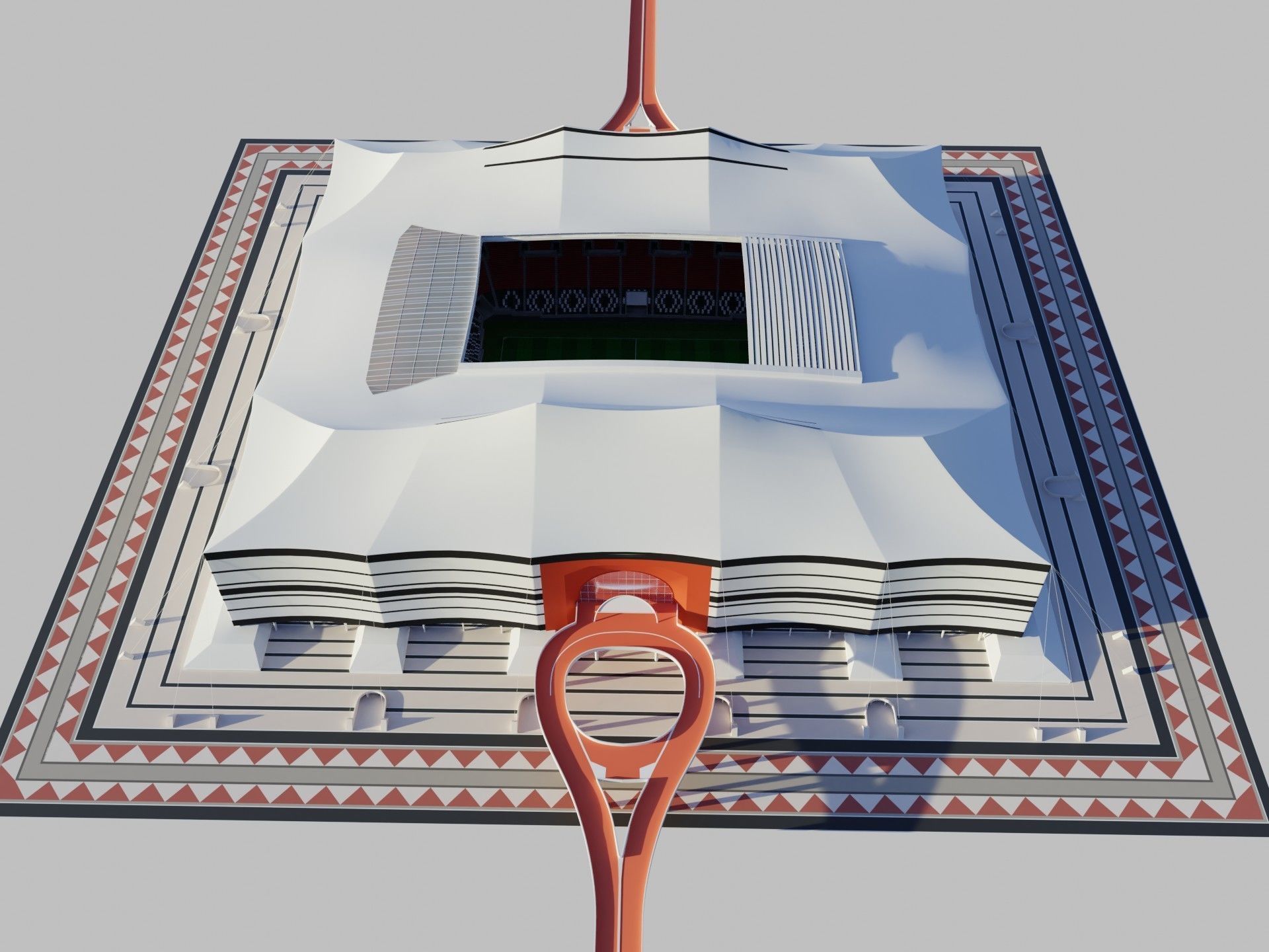 Fifa world cup 2022 qatar stadiums 3D Model Collection_77