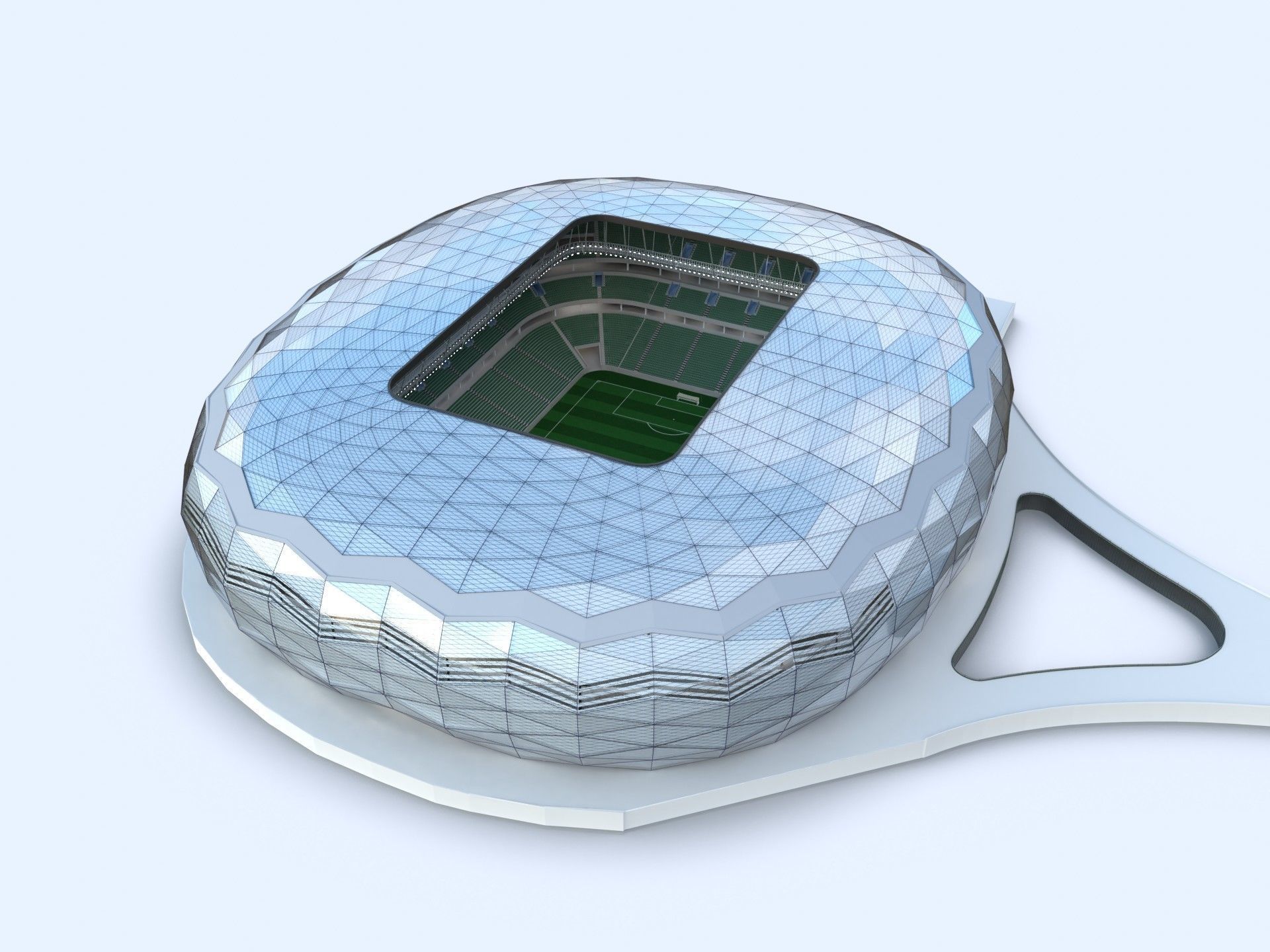 Fifa world cup 2022 qatar stadiums 3D Model Collection_29