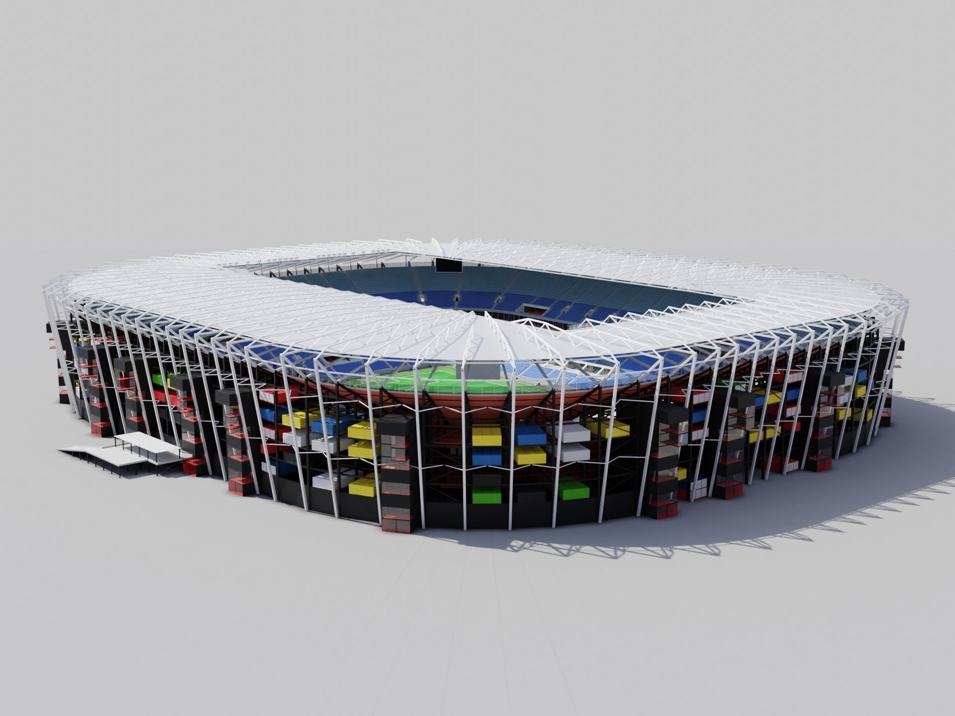 Fifa world cup 2022 qatar stadiums 3D Model Collection_103