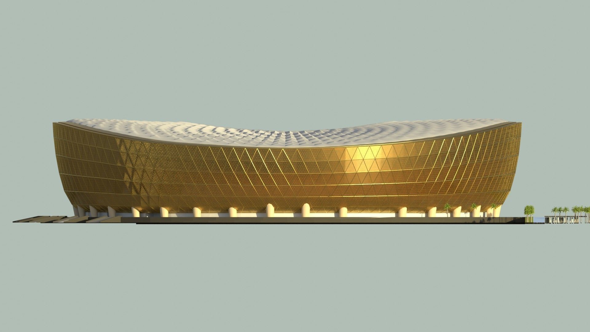 Fifa world cup 2022 qatar stadiums 3D Model Collection_55
