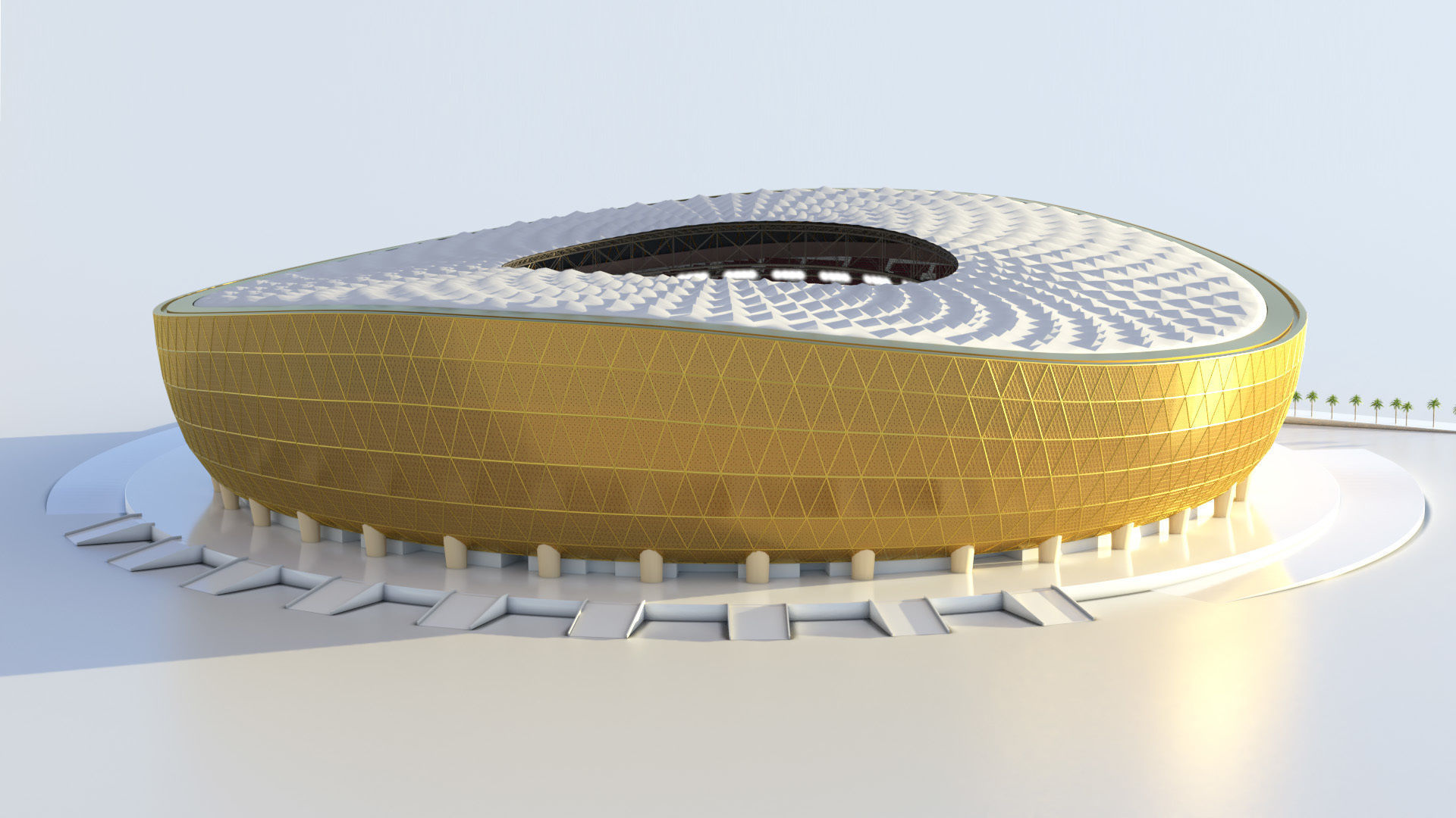 Fifa world cup 2022 qatar stadiums 3D Model Collection_49