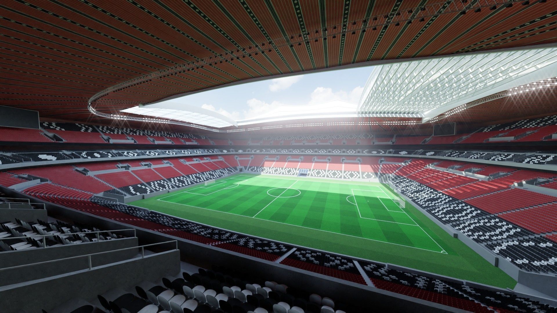 Fifa world cup 2022 qatar stadiums 3D Model Collection_83