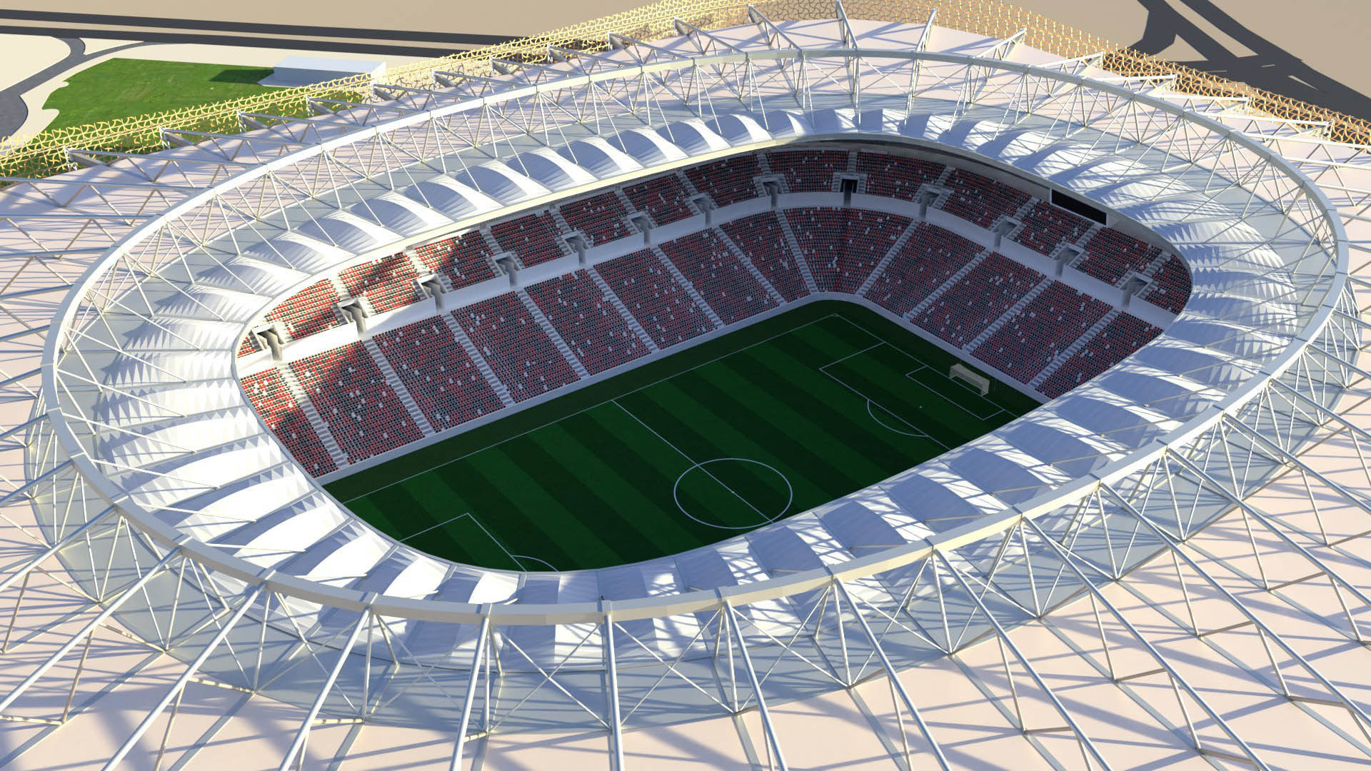 Fifa world cup 2022 qatar stadiums 3D Model Collection_59
