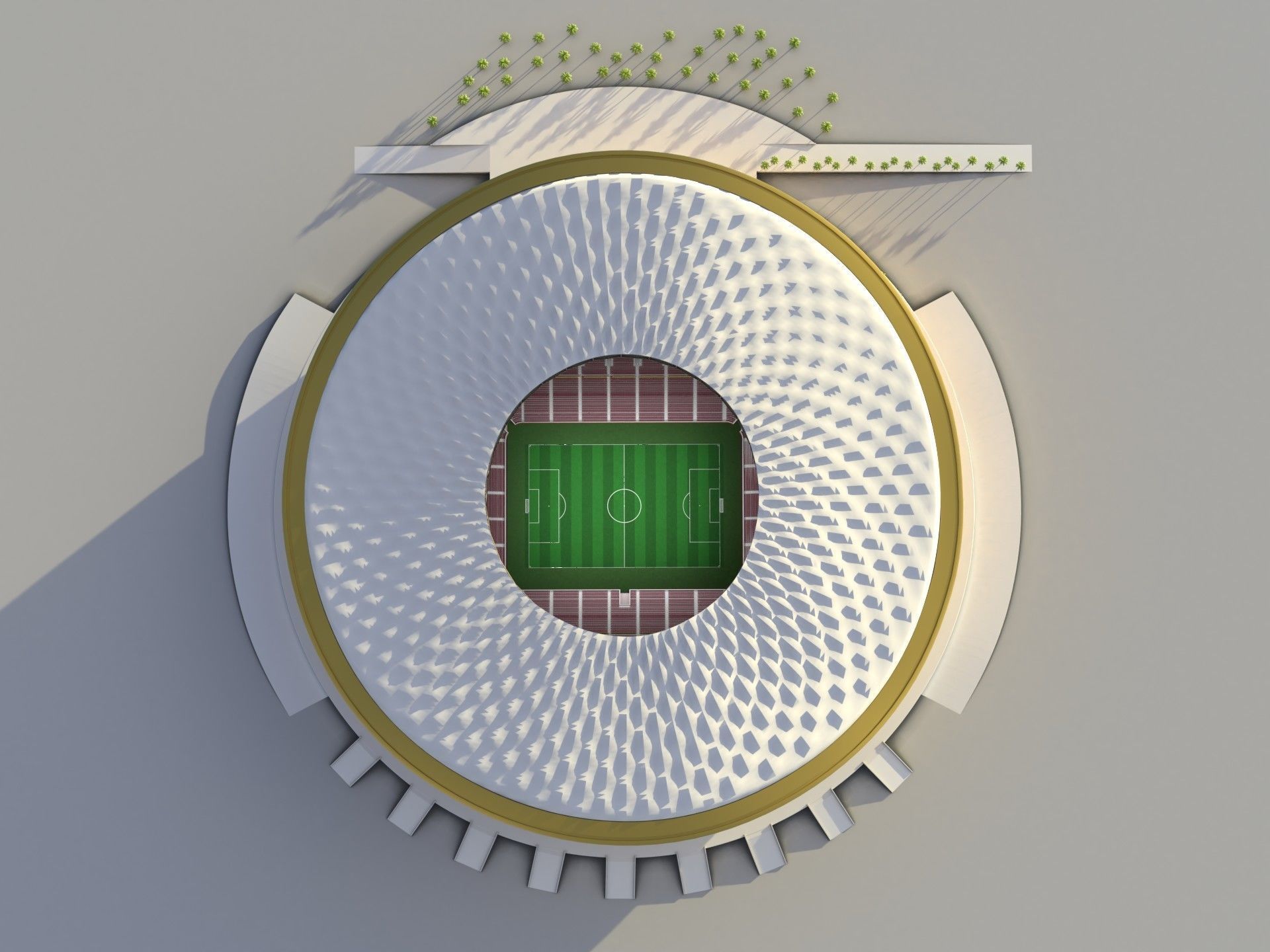 Fifa world cup 2022 qatar stadiums 3D Model Collection_51