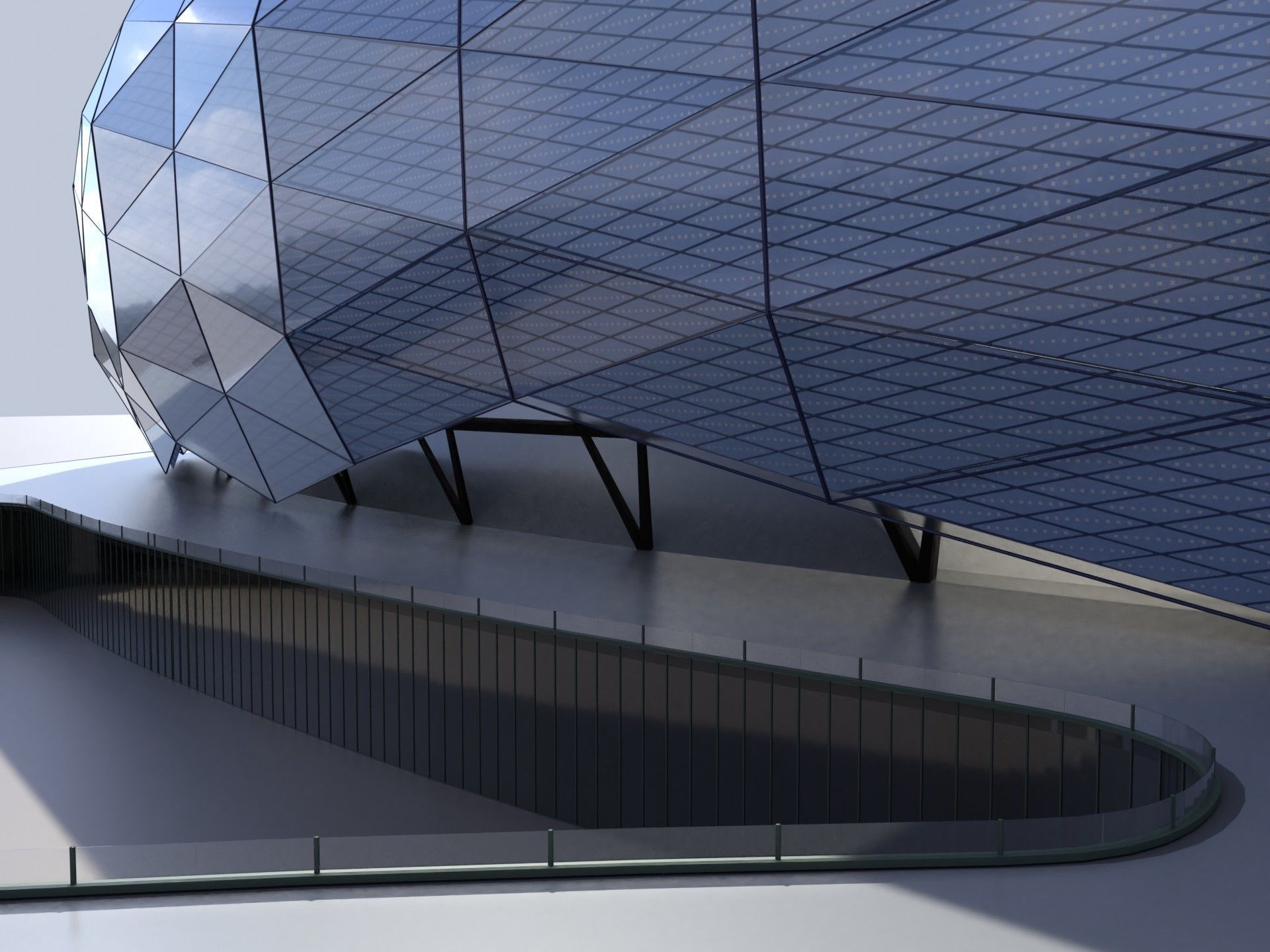 Fifa world cup 2022 qatar stadiums 3D Model Collection_32