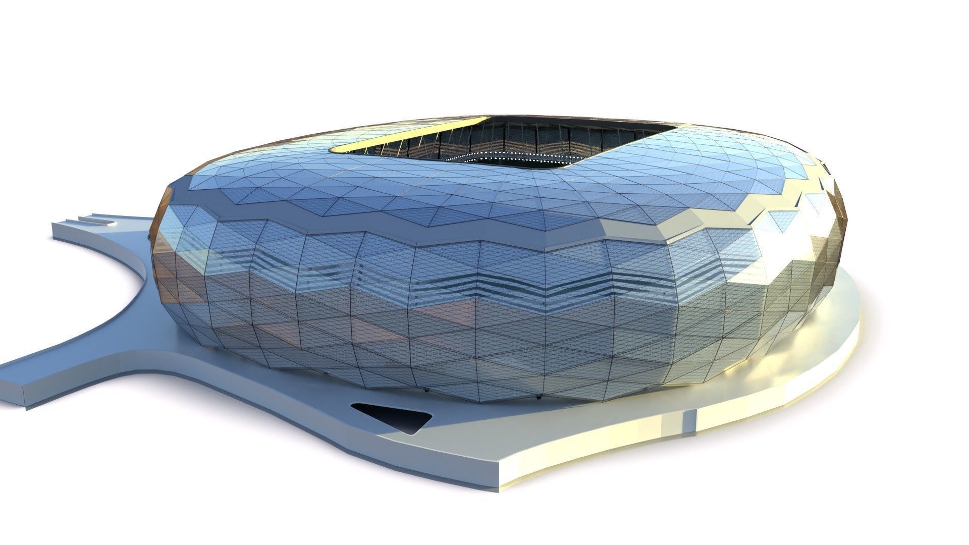 Fifa world cup 2022 qatar stadiums 3D Model Collection_34