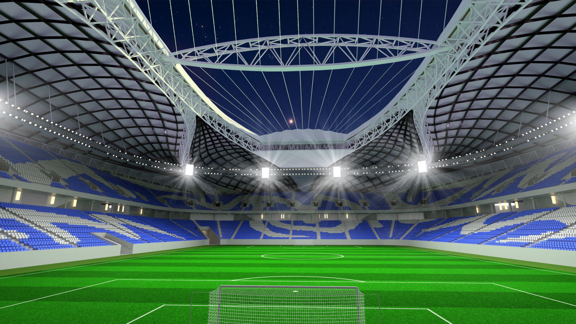 Fifa world cup 2022 qatar stadiums 3D Model Collection_39