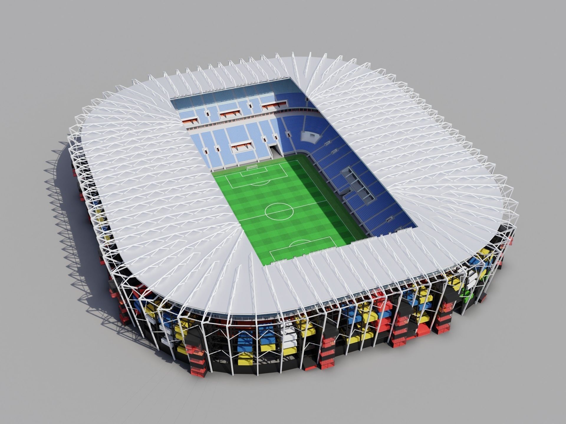 Fifa world cup 2022 qatar stadiums 3D Model Collection_110