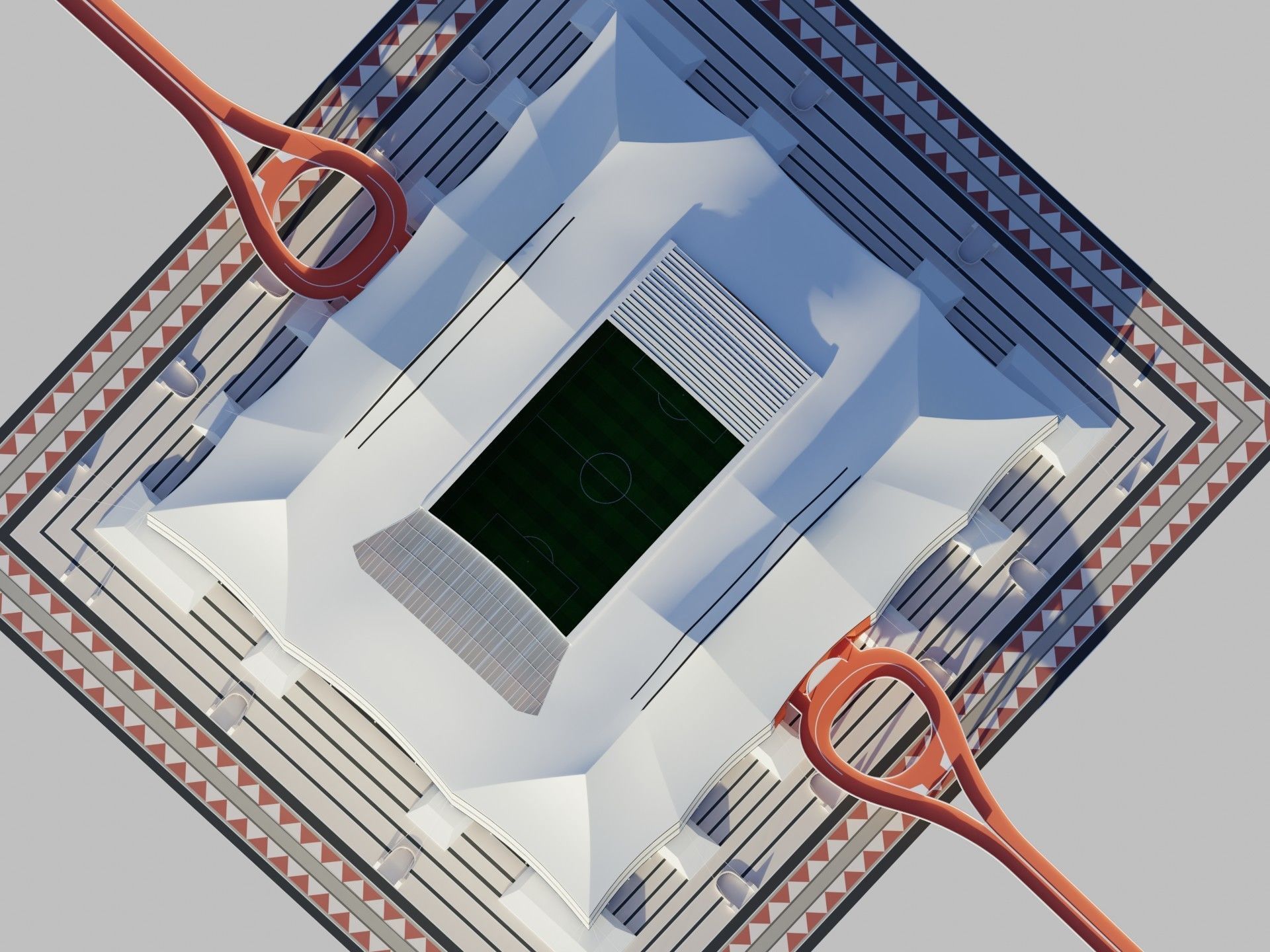 Fifa world cup 2022 qatar stadiums 3D Model Collection_76