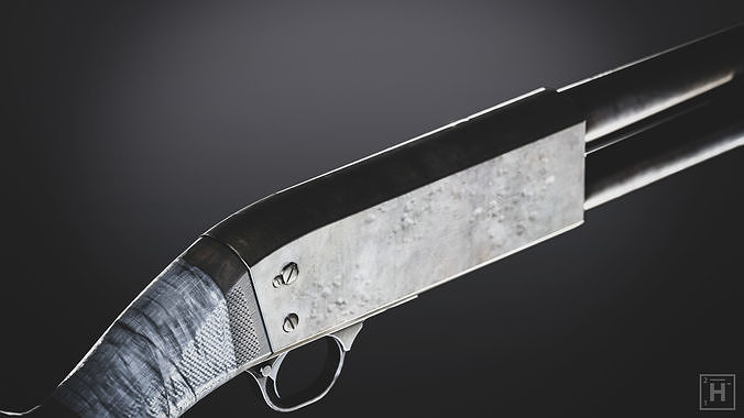 Shotgun - Post Apocalyptic Series 3D model