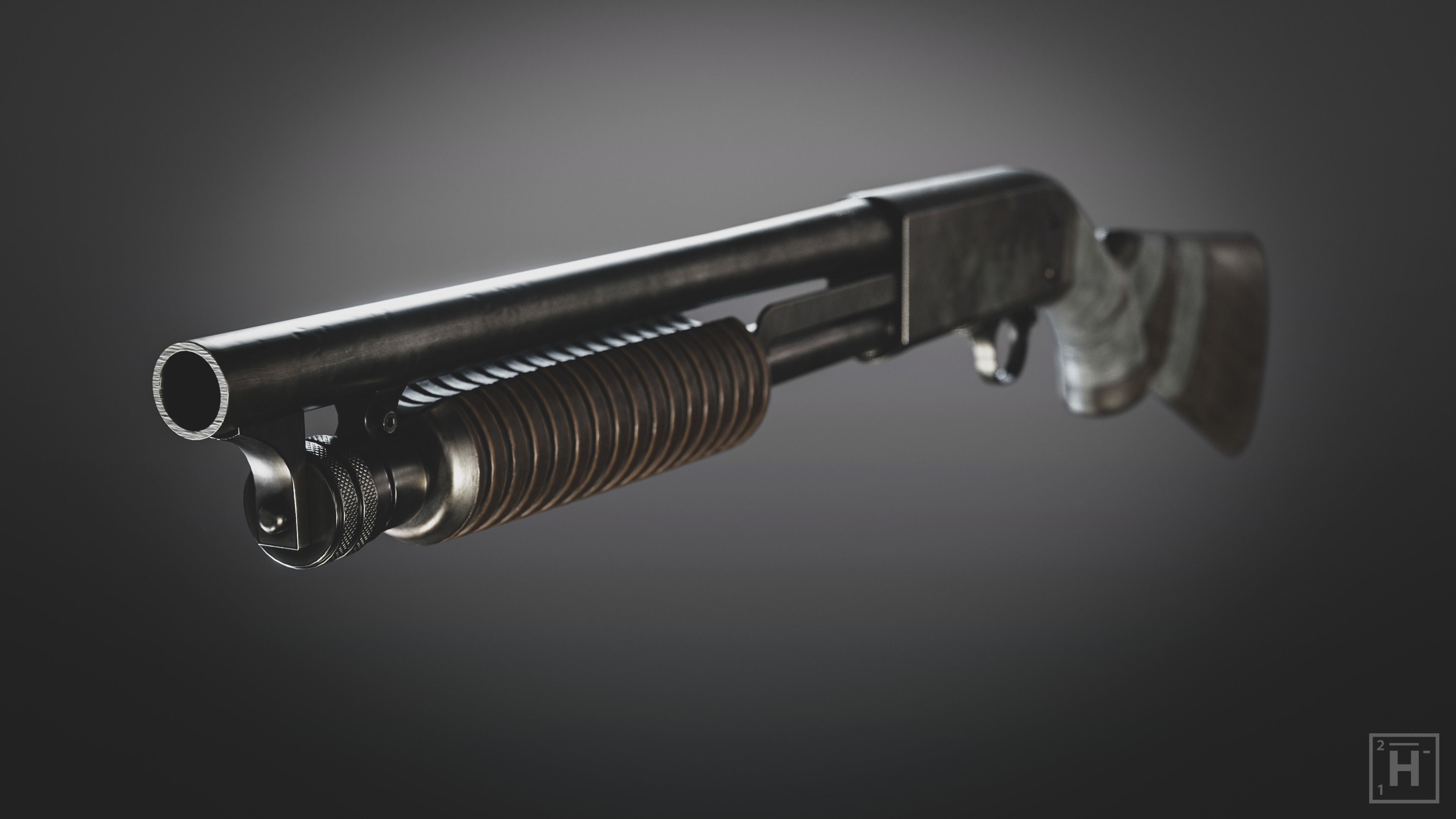 Shotgun - Post Apocalyptic Series 3D model_3