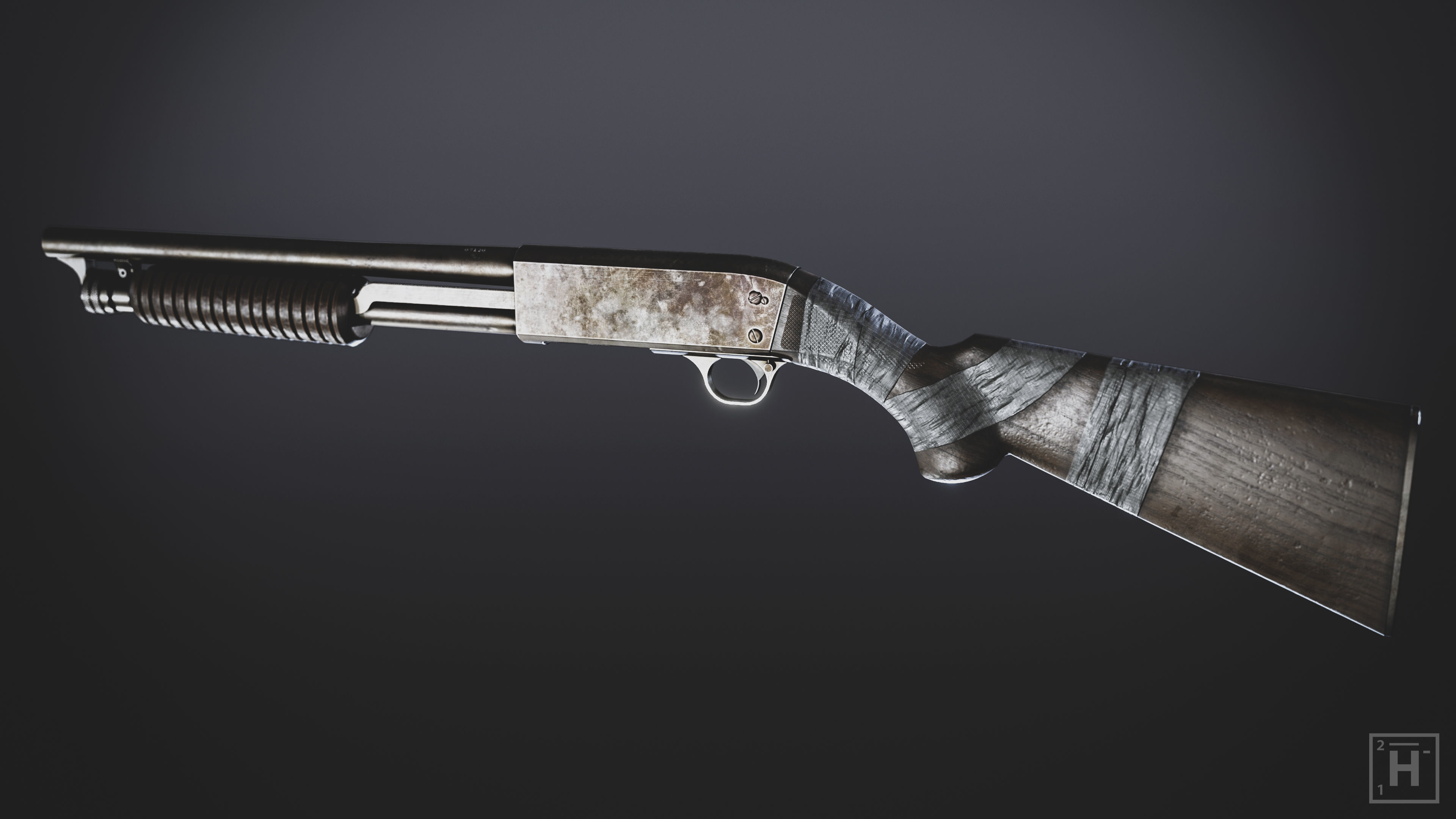Shotgun - Post Apocalyptic Series 3D model_2