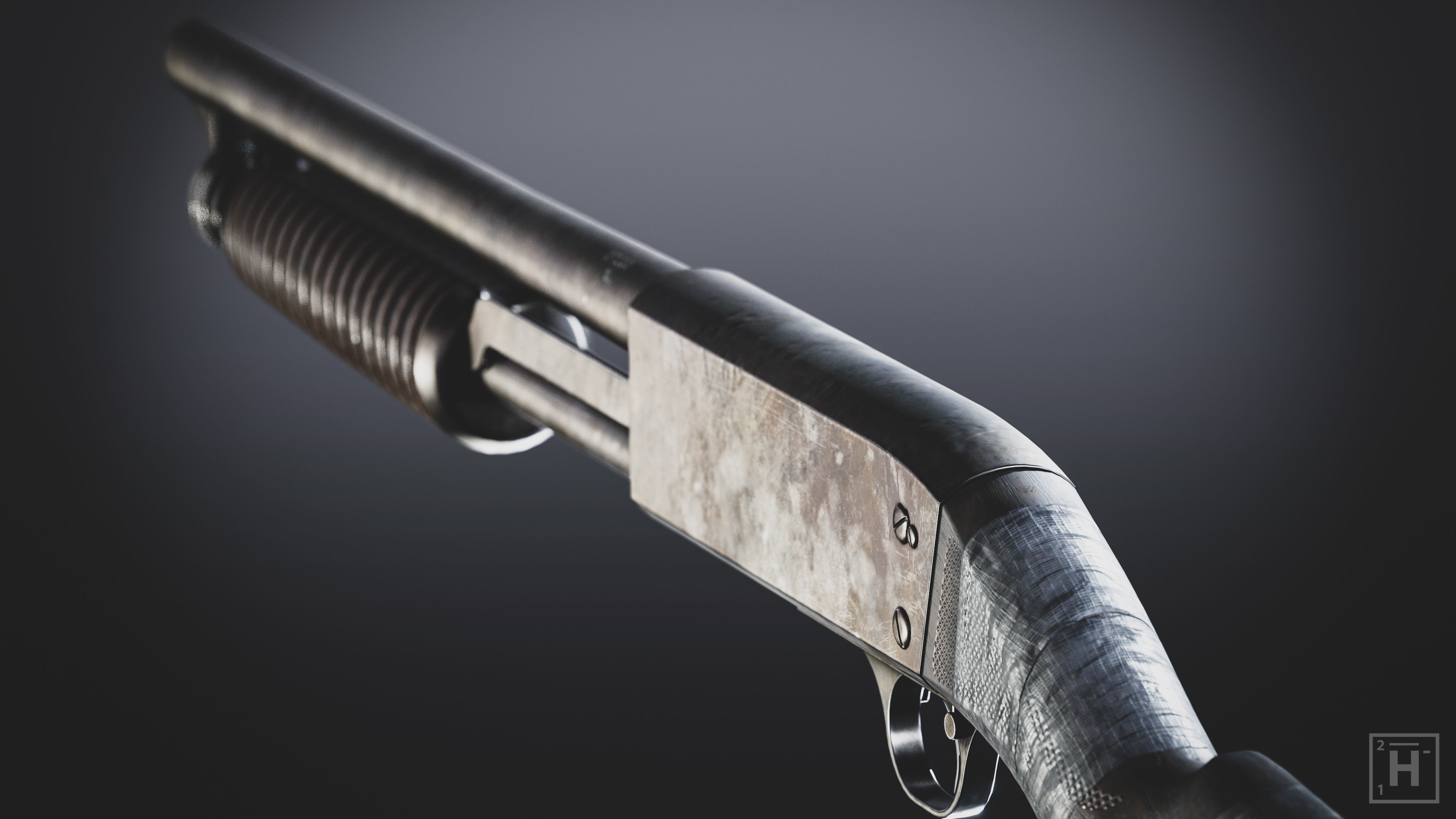 Shotgun - Post Apocalyptic Series 3D model_6