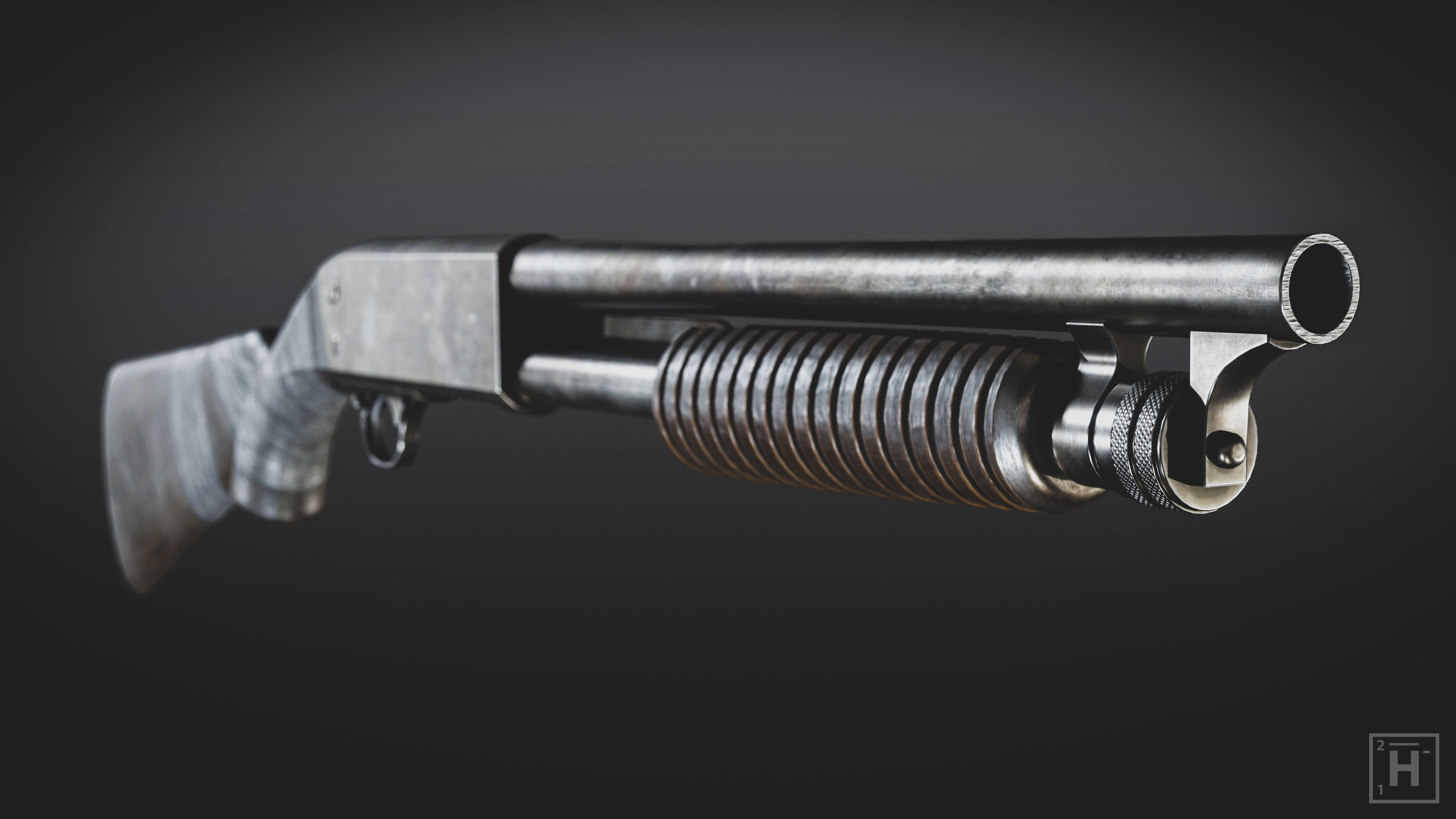 Shotgun - Post Apocalyptic Series 3D model_4