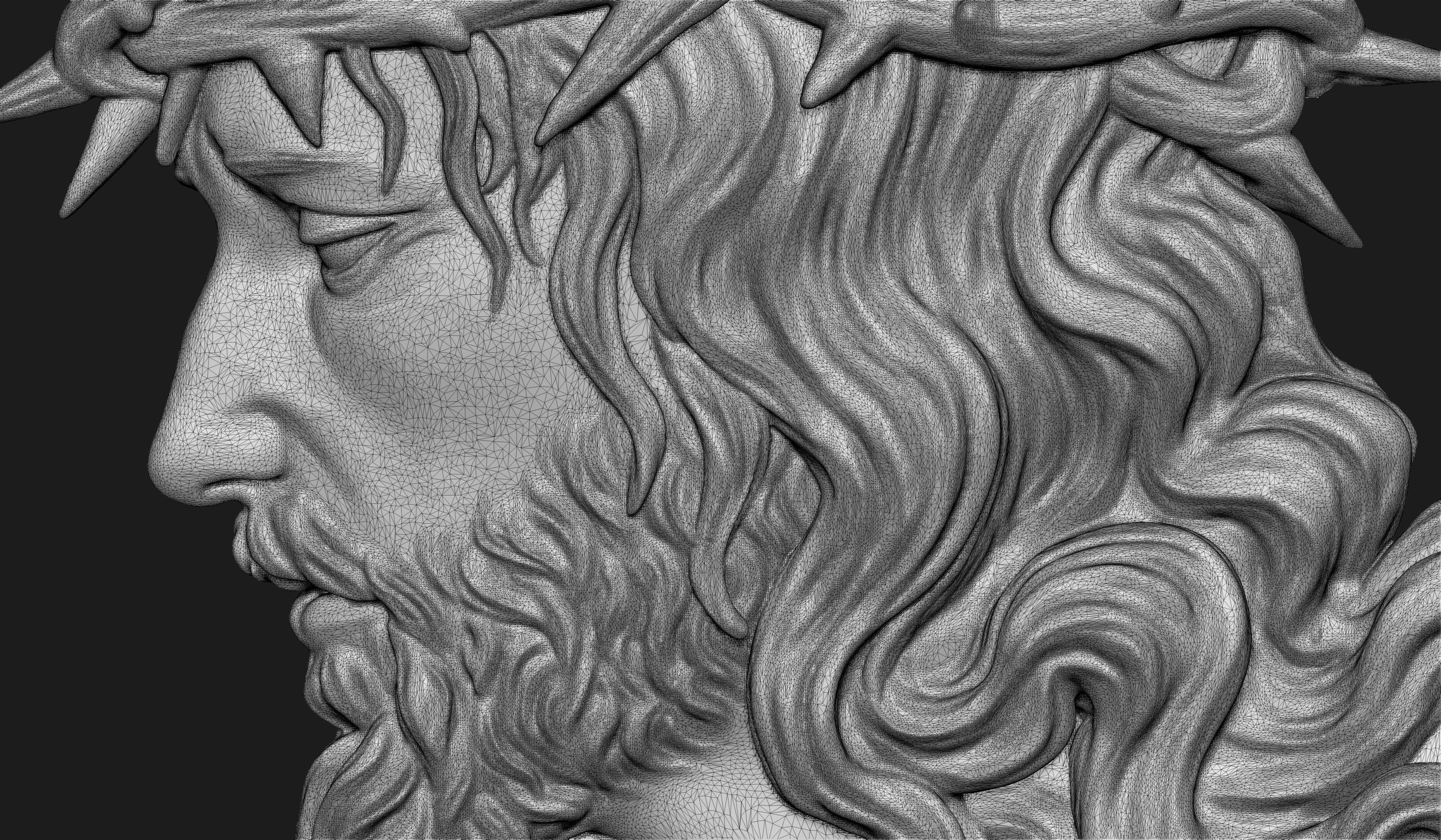 Ecce Homo Bas-Relief 3D print model_6