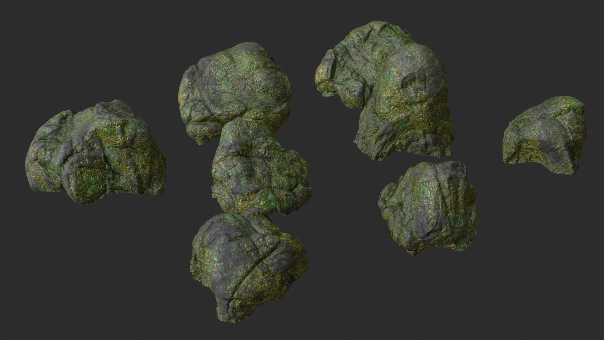 Volcanic Rocks 02 Low-poly 3D model_55