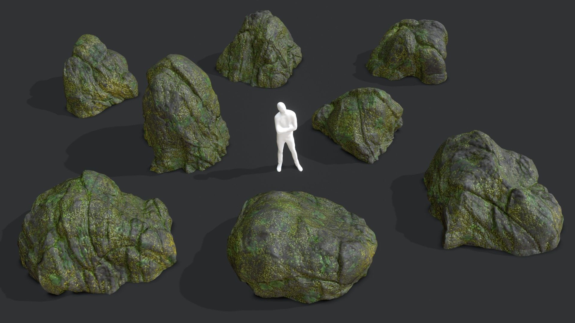 Volcanic Rocks 02 Low-poly 3D model_3