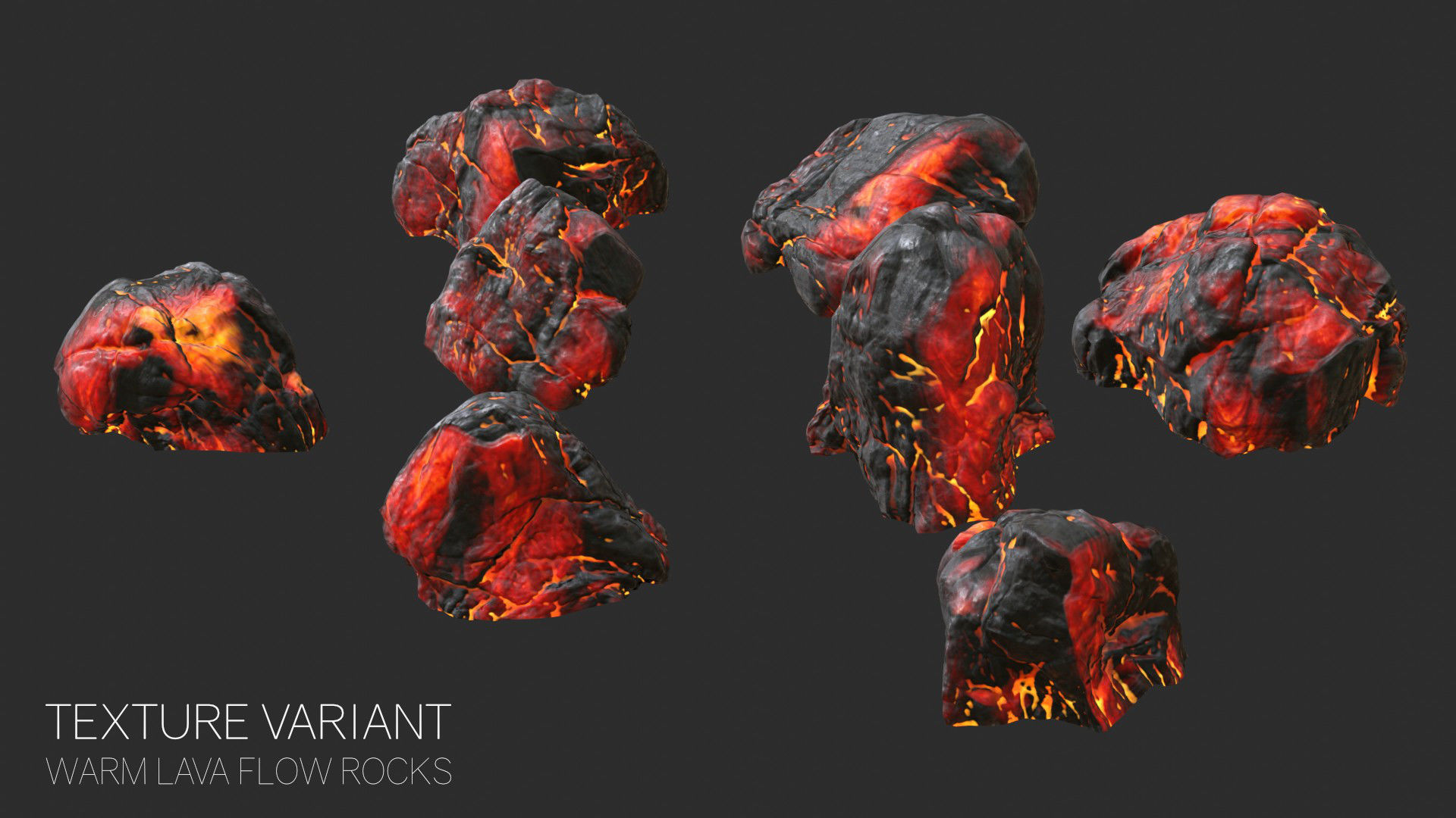 Volcanic Rocks 02 Low-poly 3D model_60