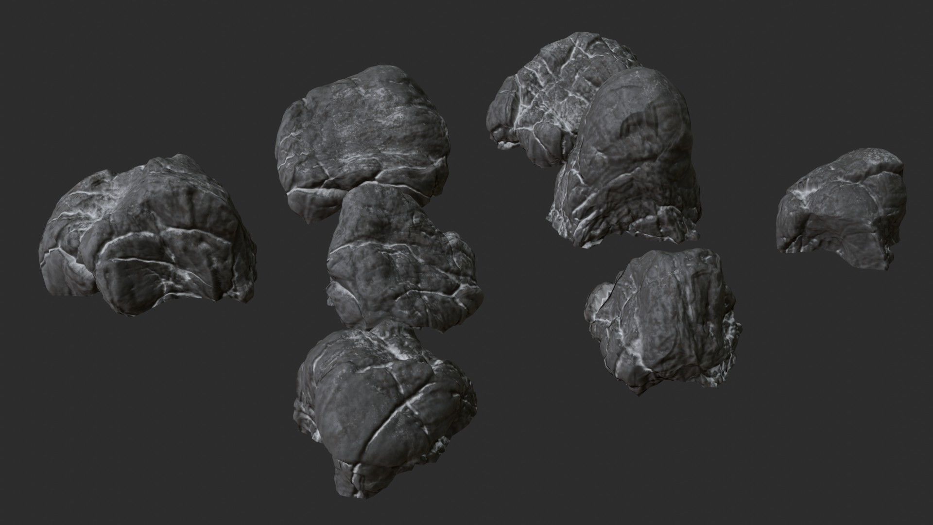 Volcanic Rocks 02 Low-poly 3D model_46