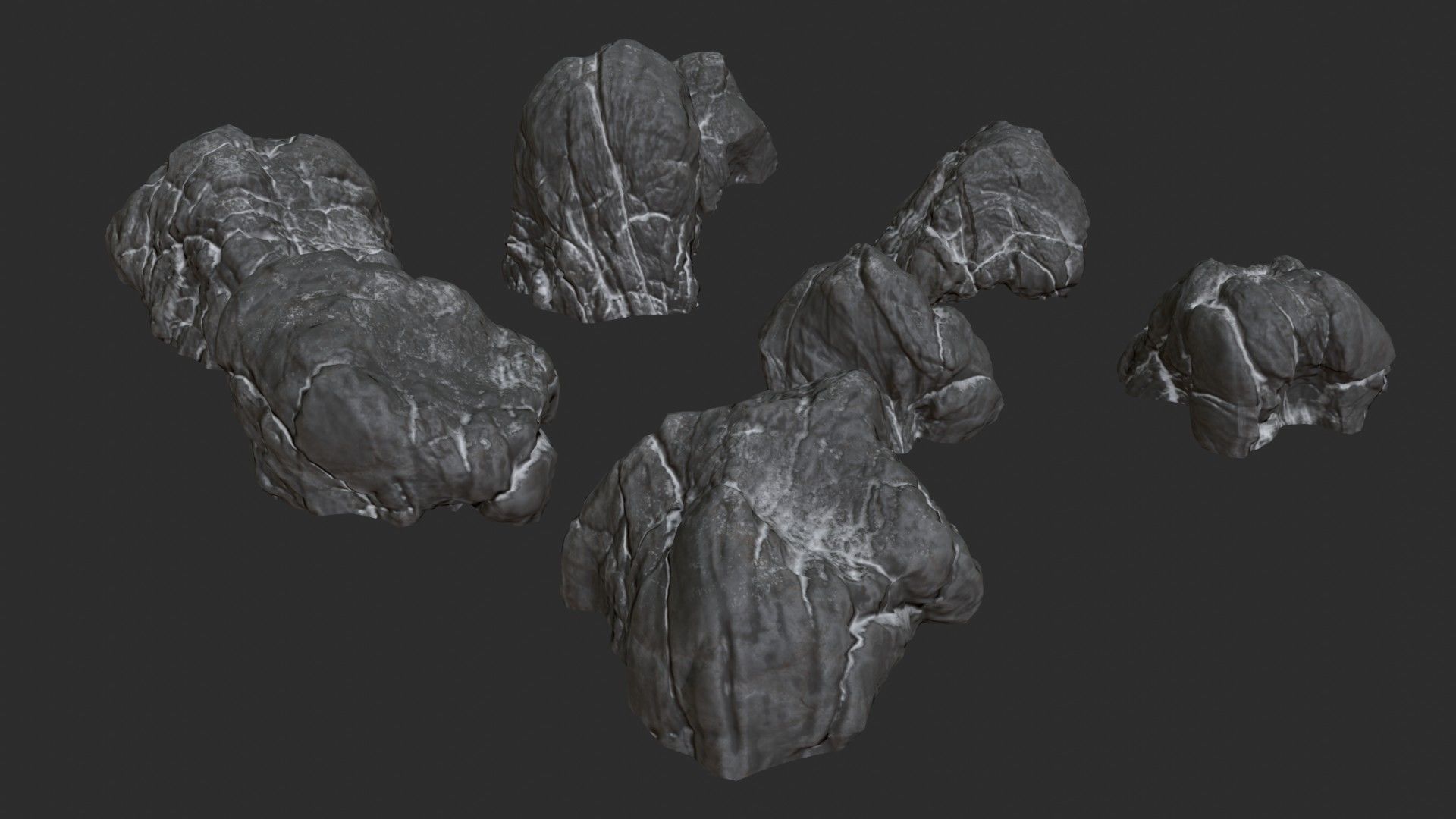Volcanic Rocks 02 Low-poly 3D model_47