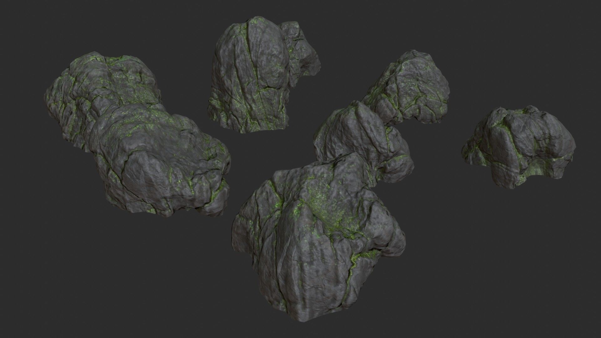 Volcanic Rocks 02 Low-poly 3D model_53