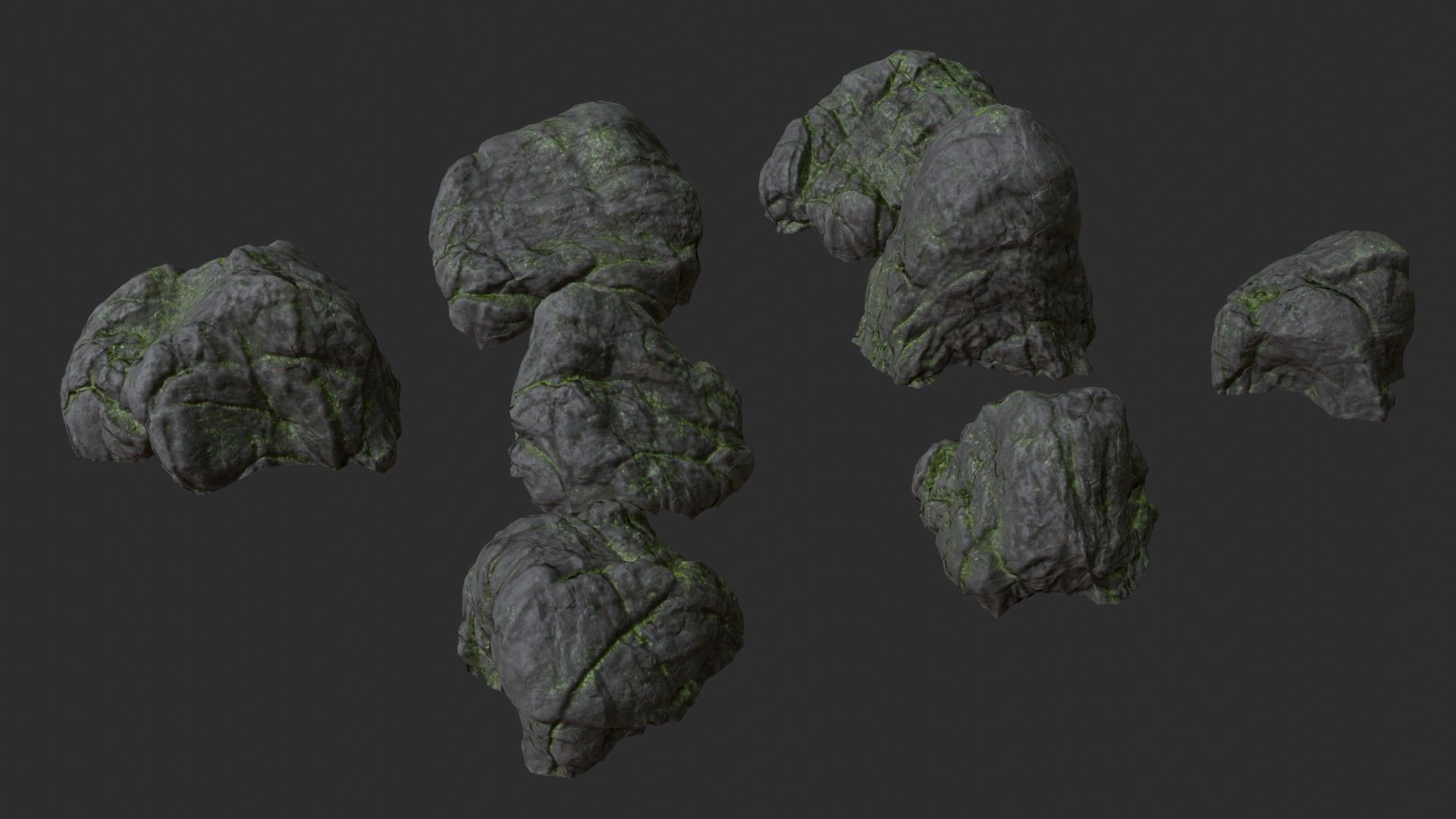 Volcanic Rocks 02 Low-poly 3D model_52