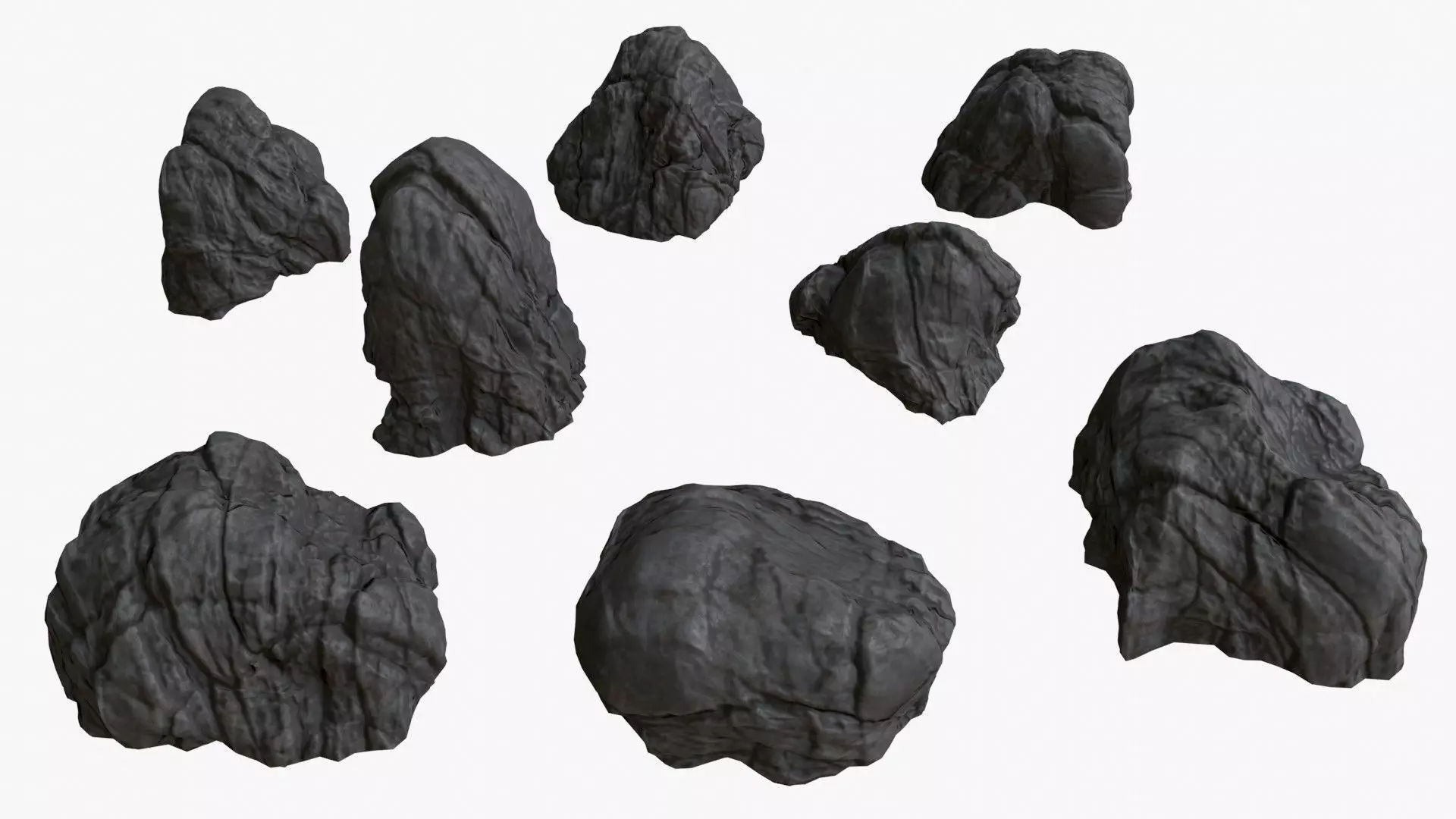 Volcanic Rocks 02 Low-poly 3D model_0