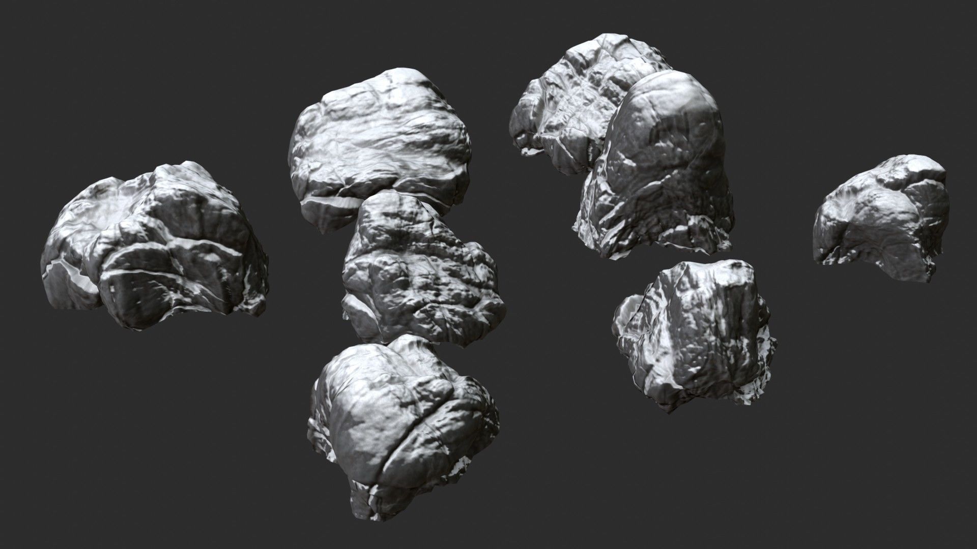 Volcanic Rocks 02 Low-poly 3D model_49