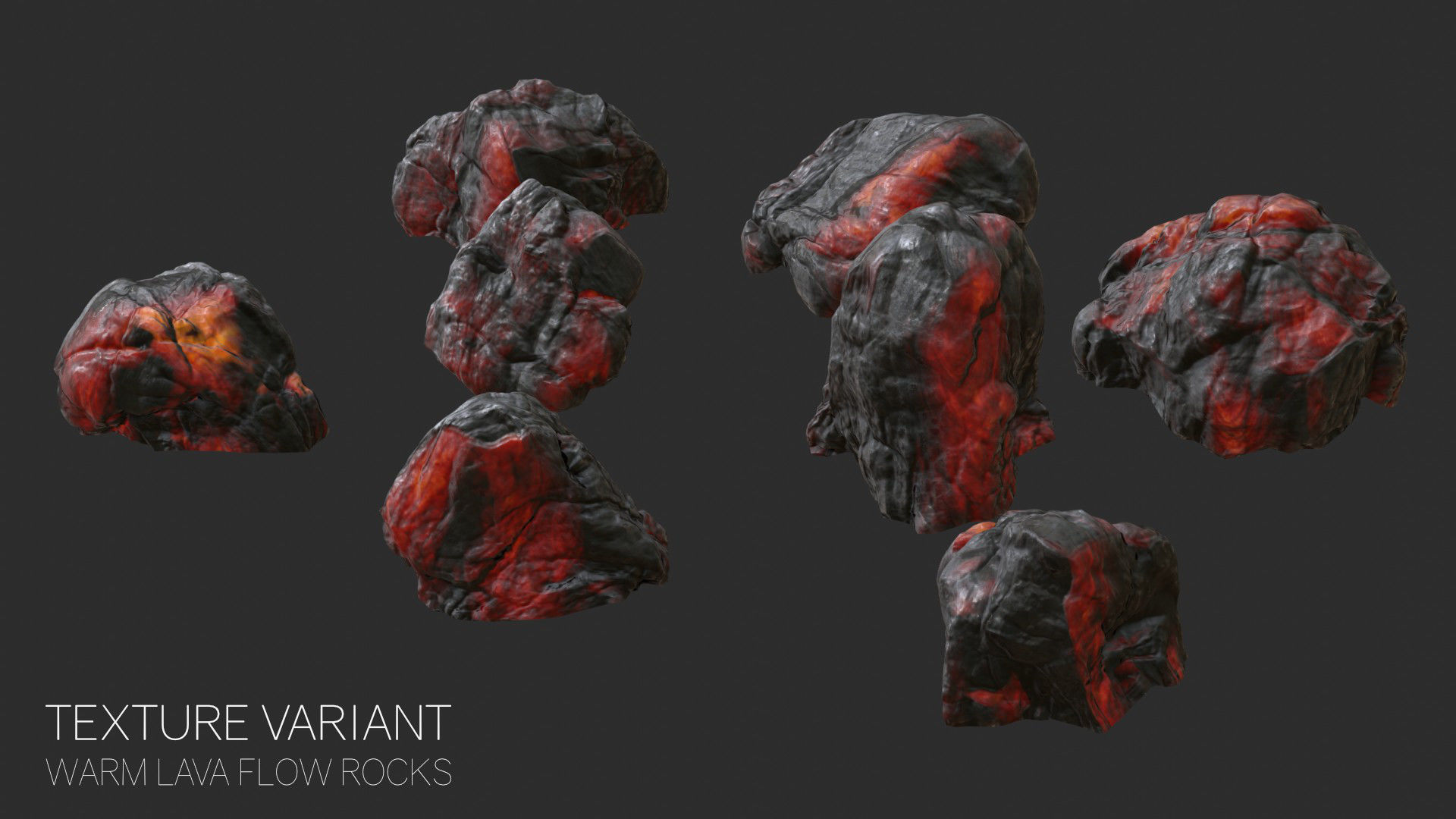 Volcanic Rocks 02 Low-poly 3D model_57