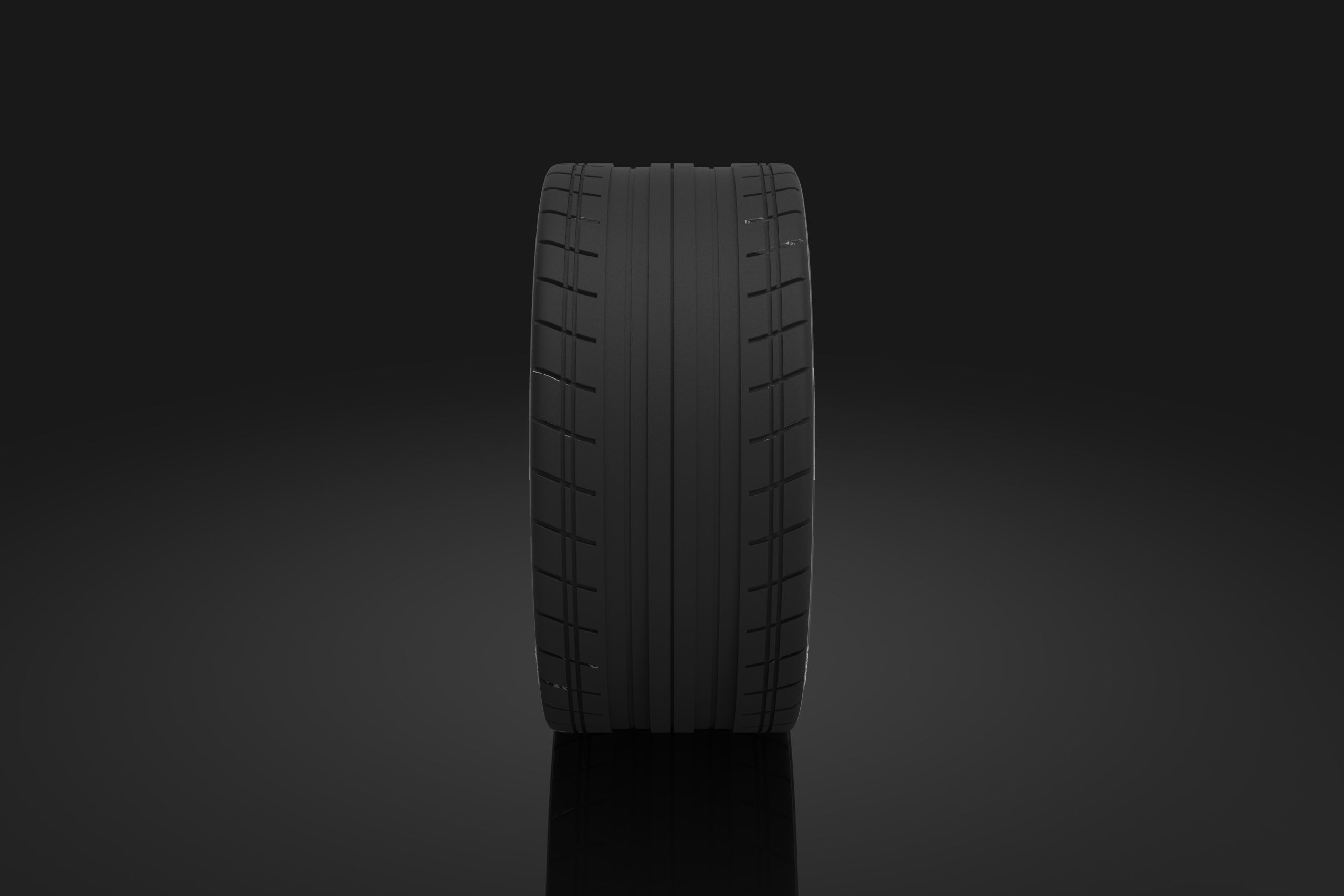 Racing car wheel tire 3D model_5