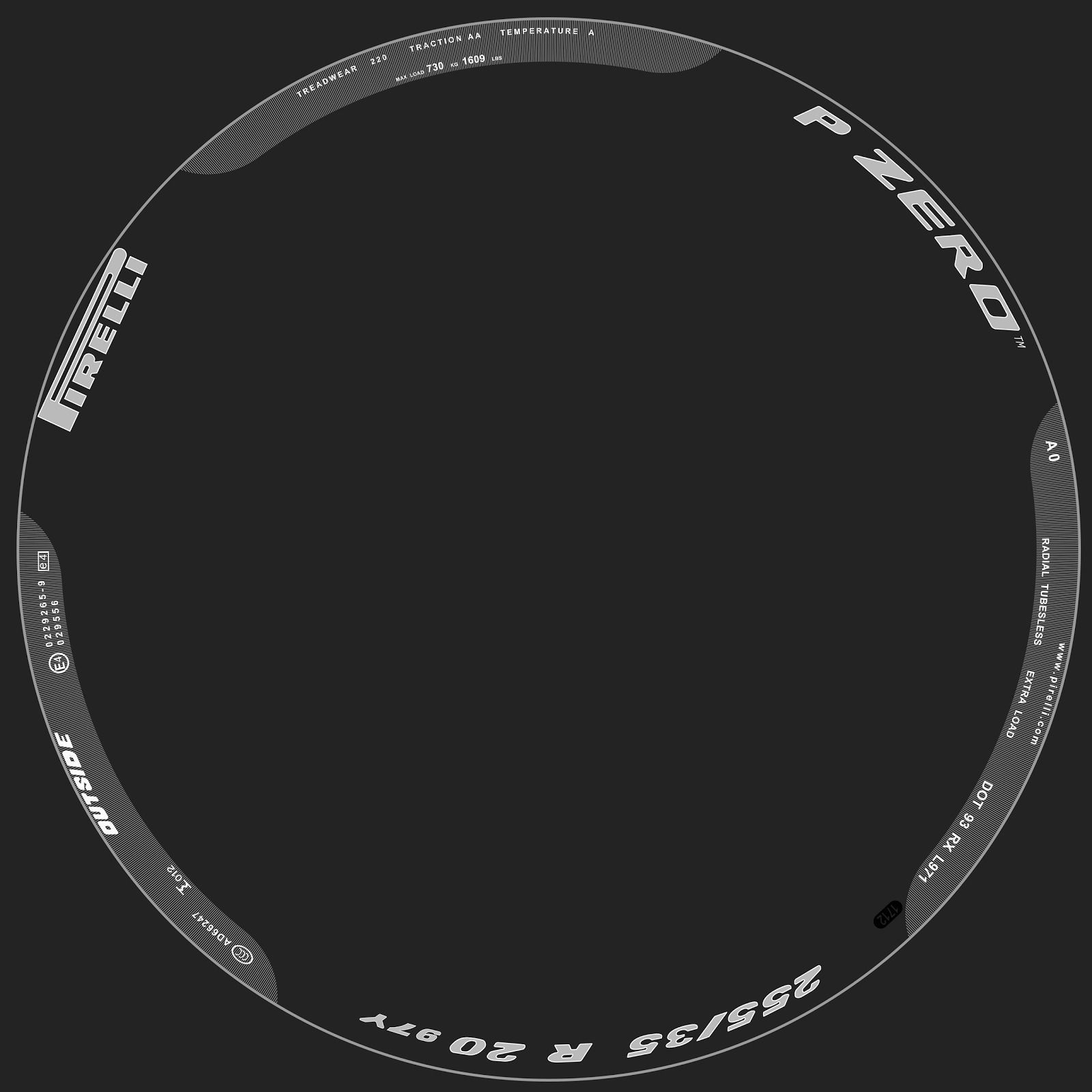 Racing car wheel tire 3D model_6